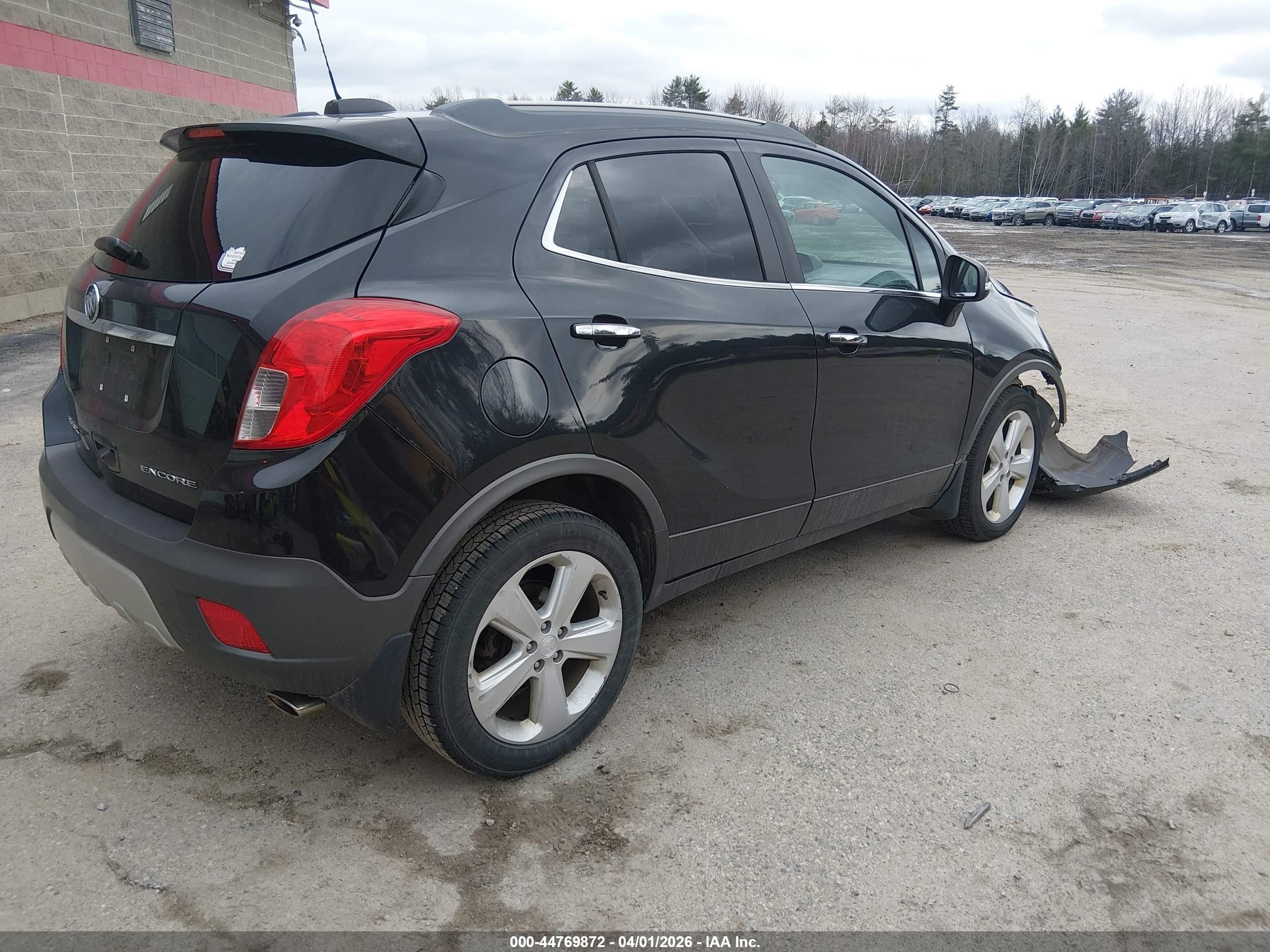 2015 Buick Encore   Черный vin: KL4CJASB6FB178601