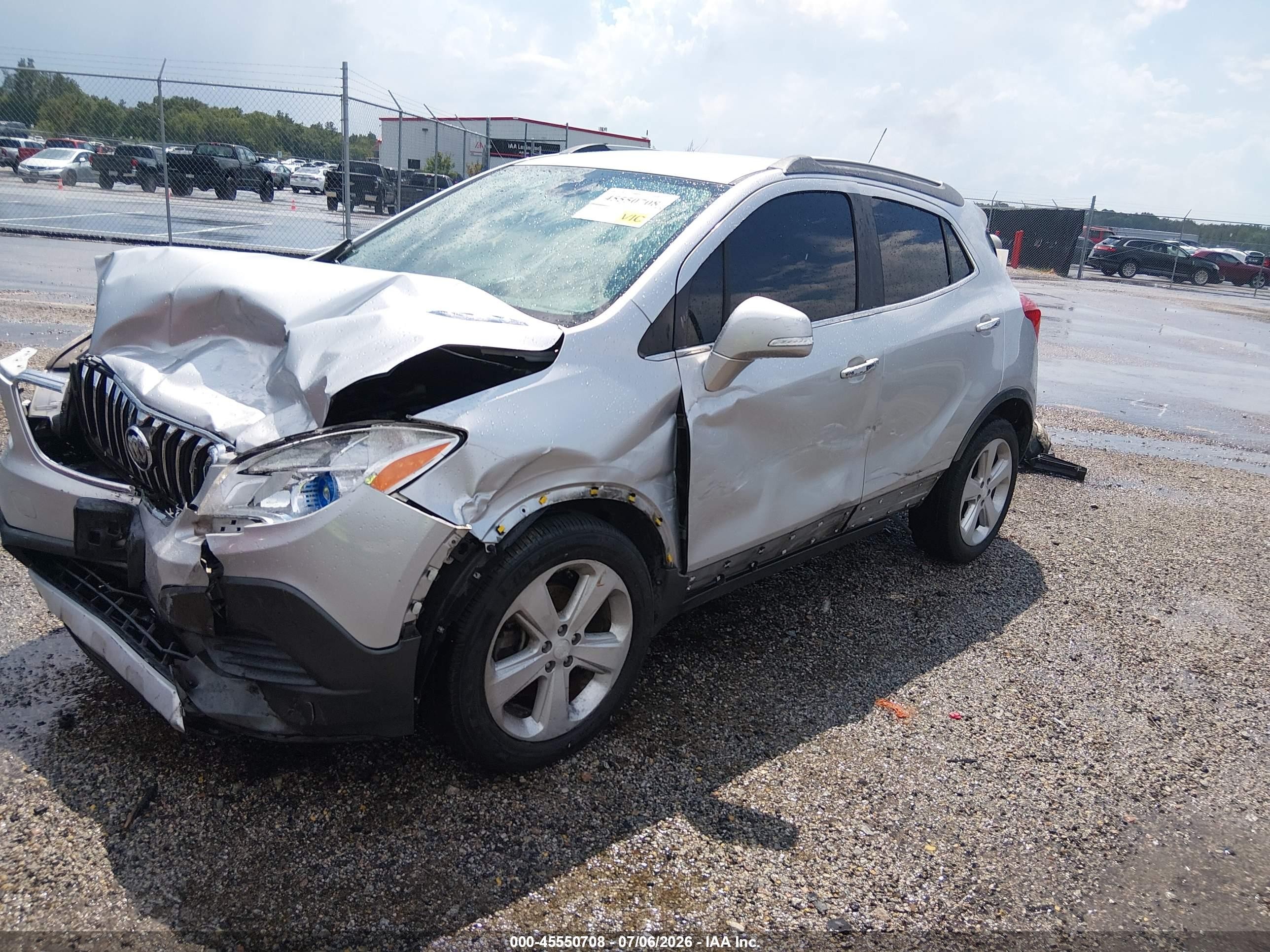 2015 Buick Encore   Silver vin: KL4CJASB6FB190165