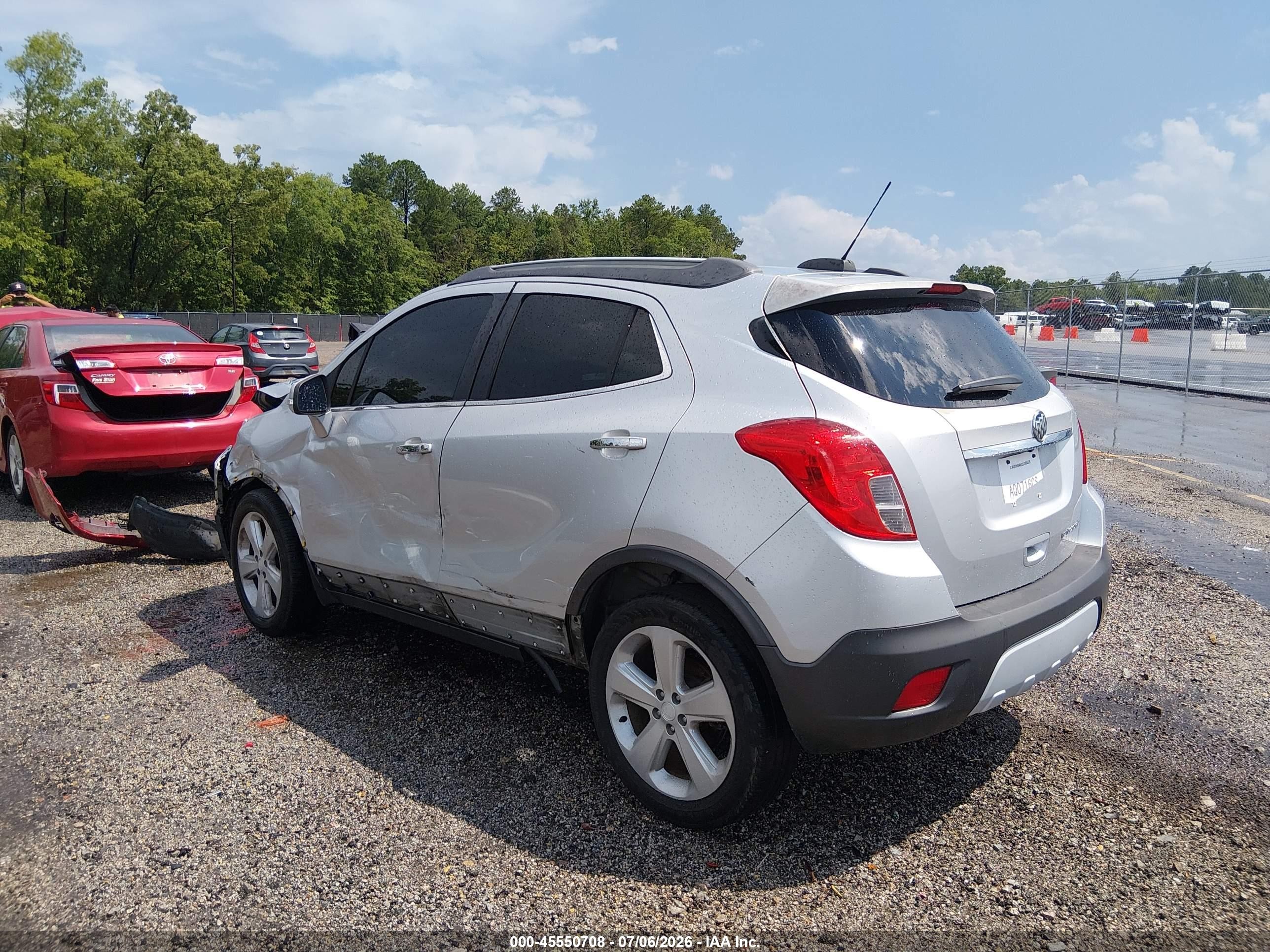 2015 Buick Encore   Silver vin: KL4CJASB6FB190165
