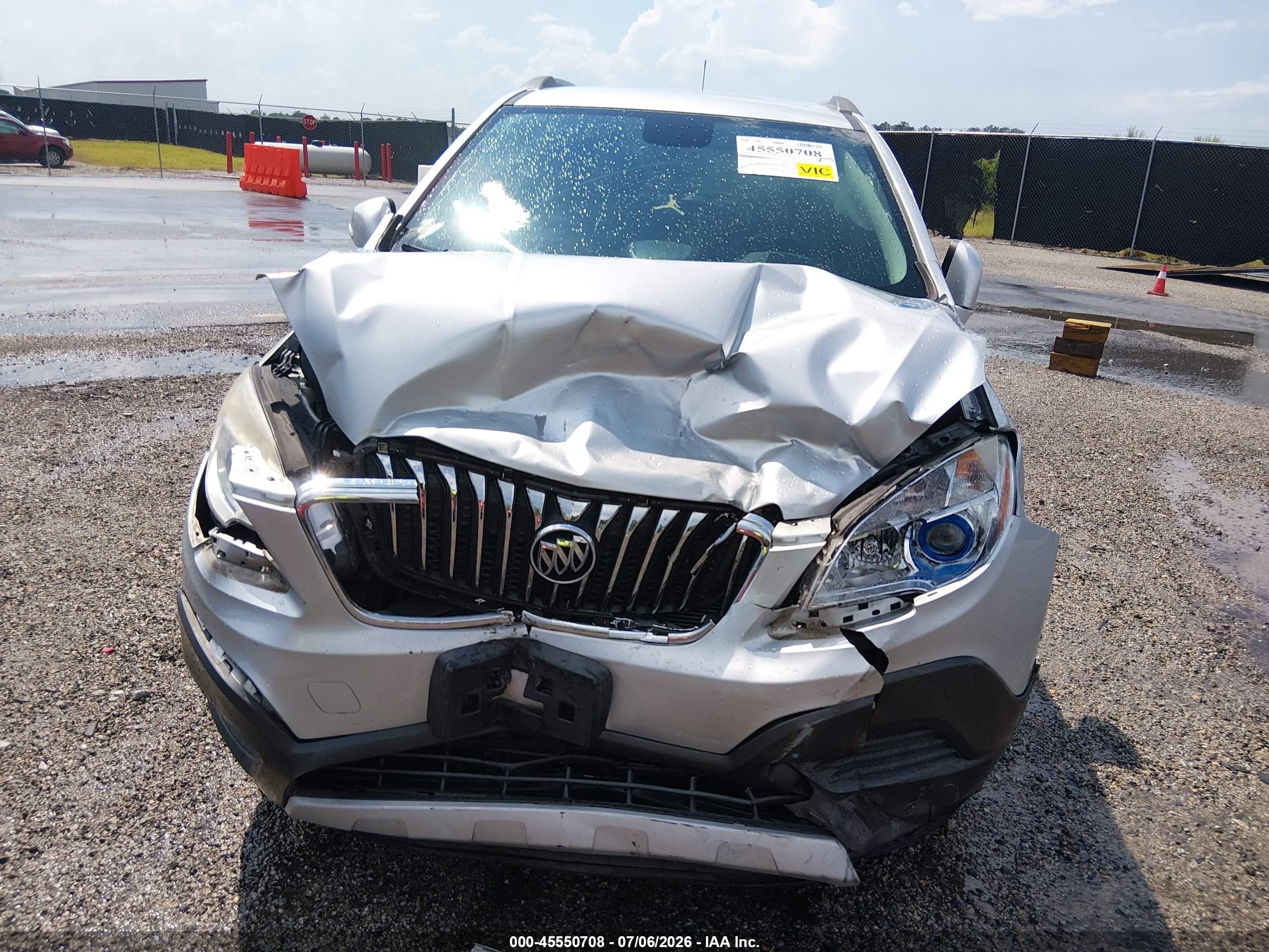 2015 Buick Encore   Silver vin: KL4CJASB6FB190165