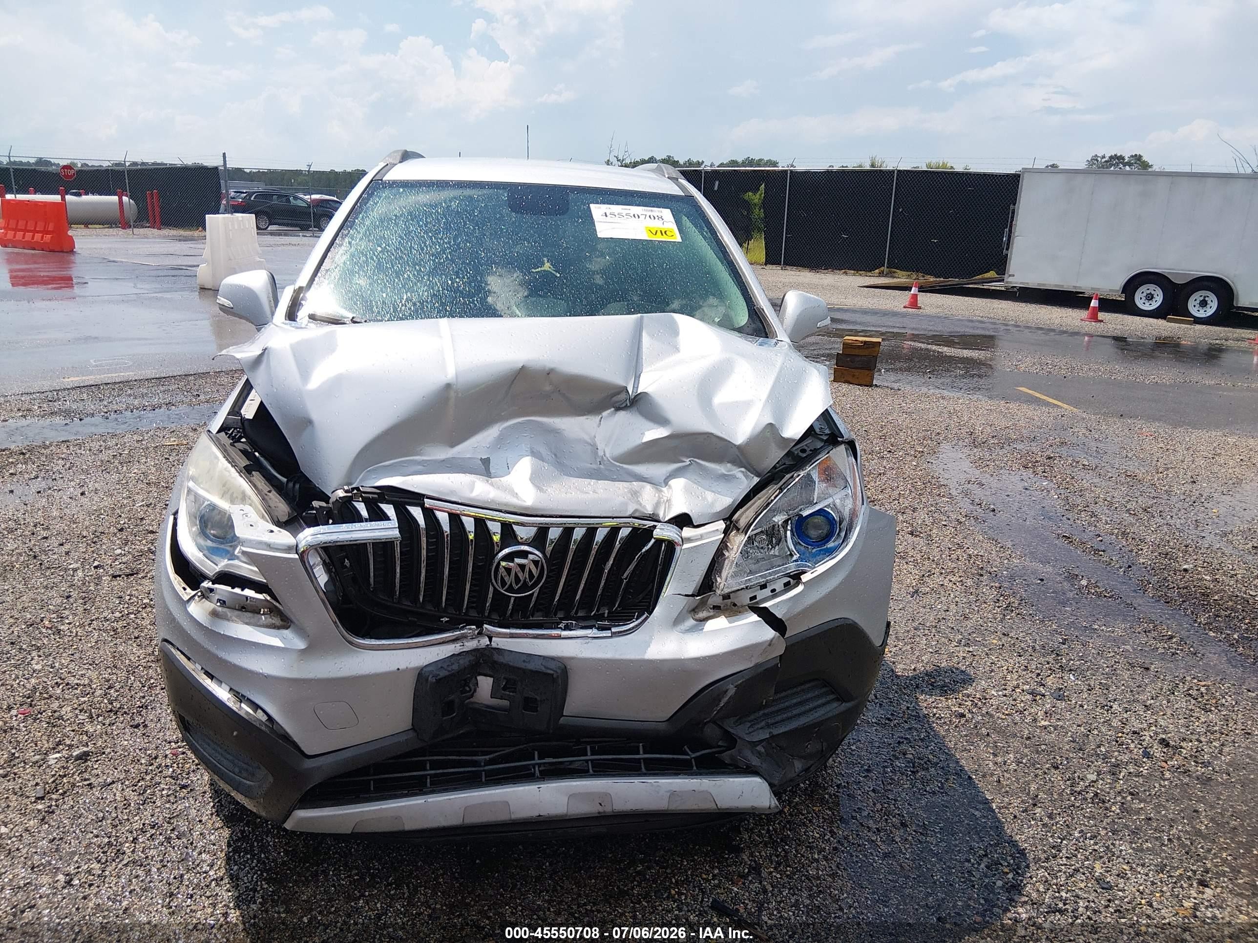 2015 Buick Encore   Silver vin: KL4CJASB6FB190165