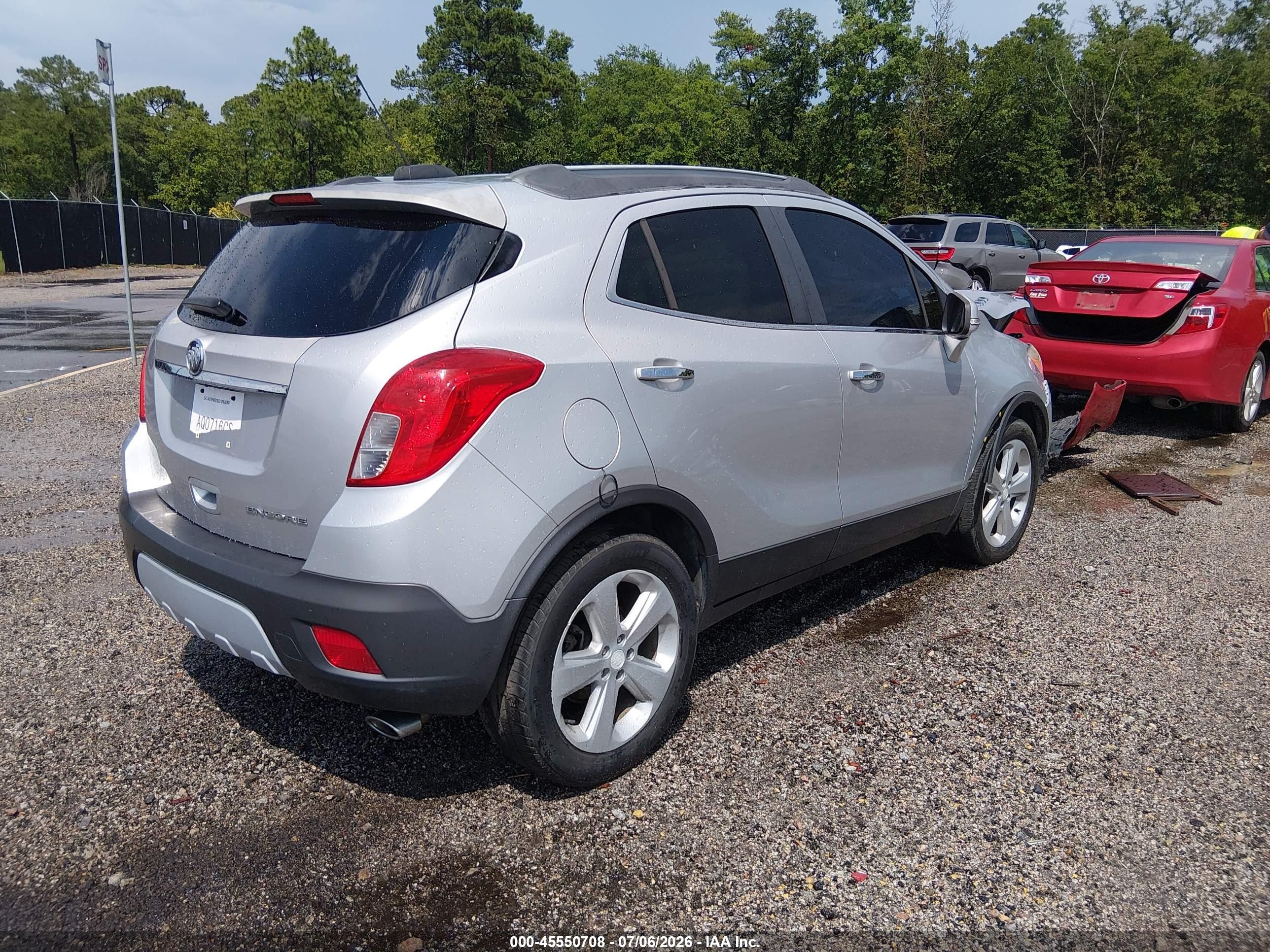 2015 Buick Encore   Silver vin: KL4CJASB6FB190165