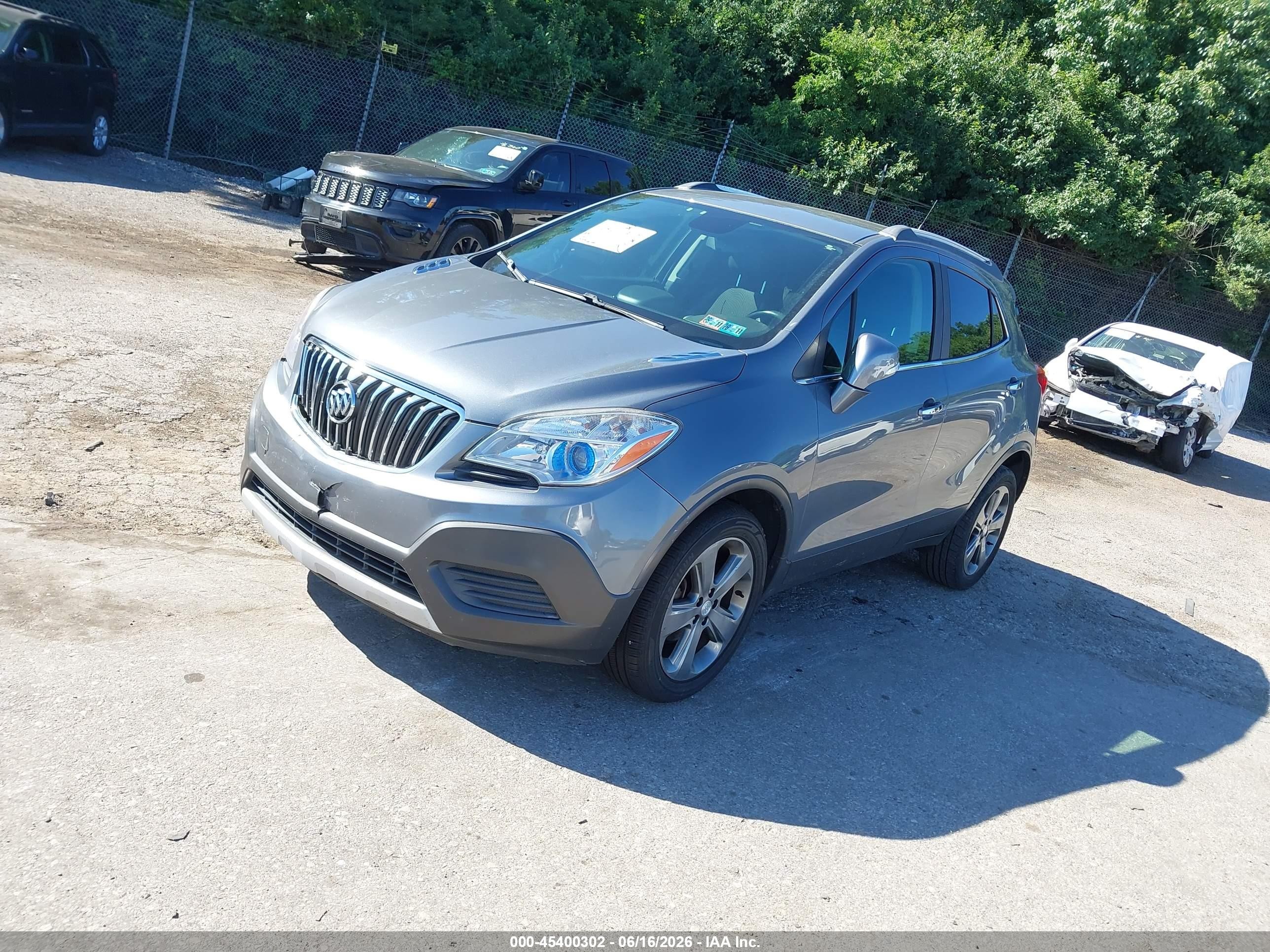 2014 Buick Encore   Gray vin: KL4CJASB8EB535663