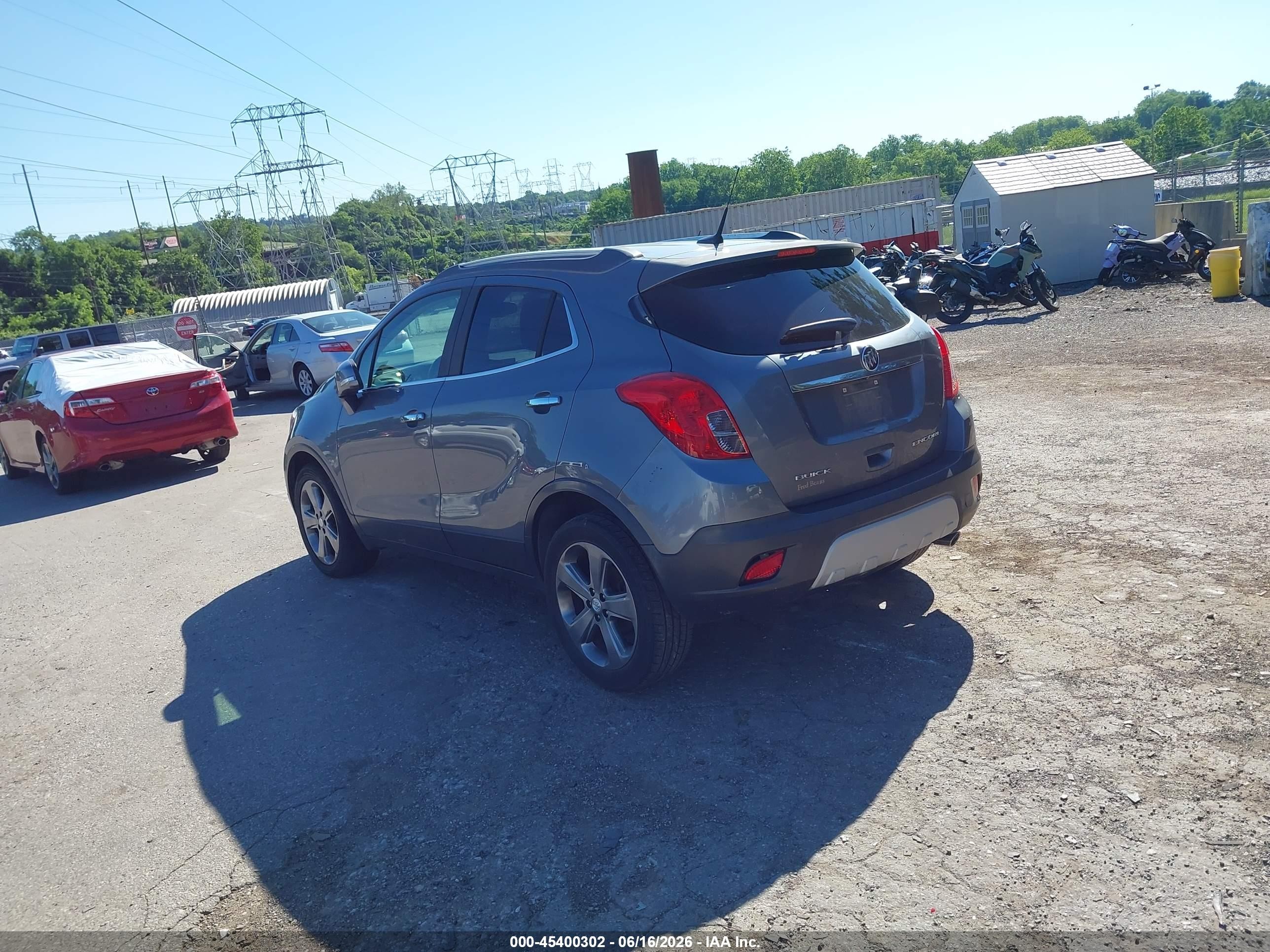 2014 Buick Encore   Gray vin: KL4CJASB8EB535663