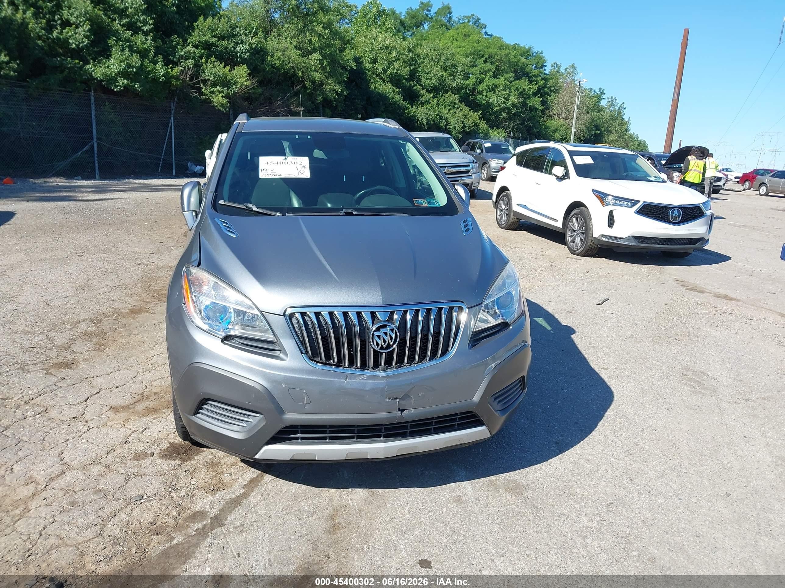 2014 Buick Encore   Gray vin: KL4CJASB8EB535663