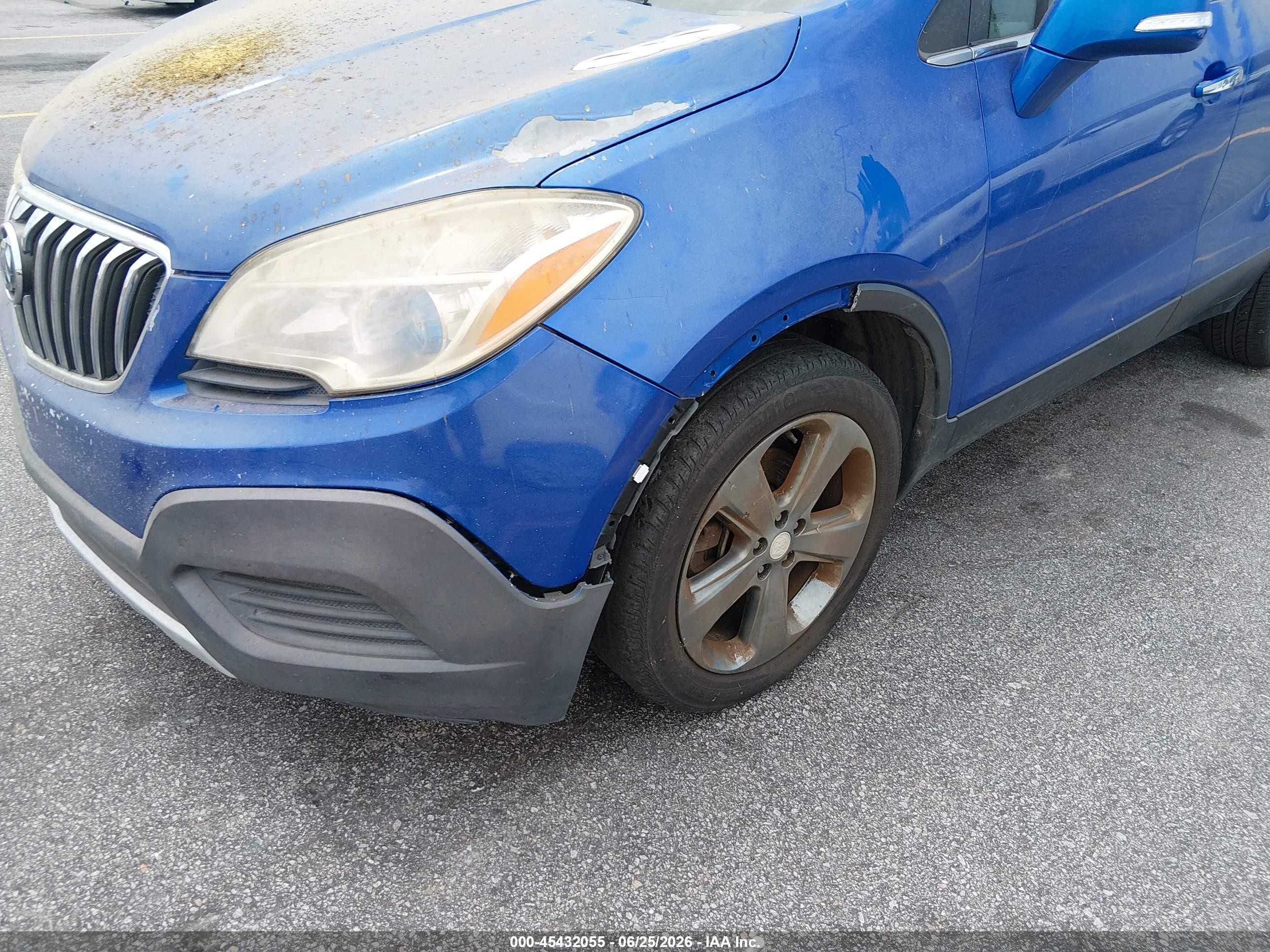 2014 Buick Encore   Blue vin: KL4CJASB8EB551622