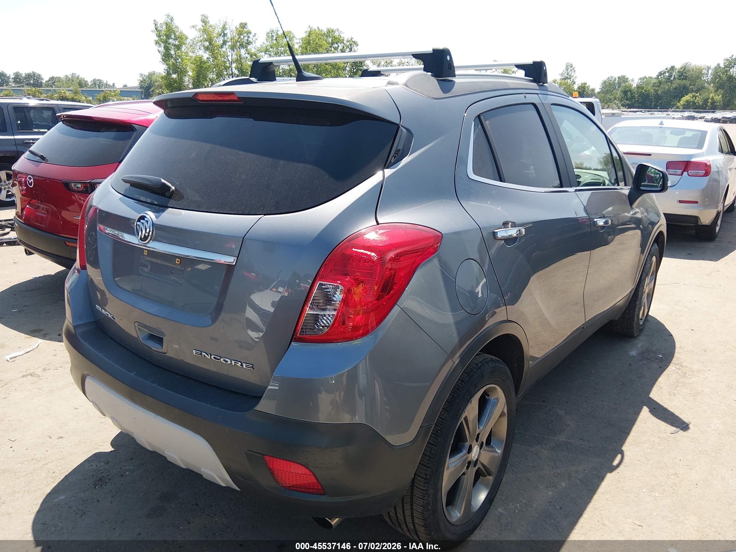 2014 Buick Encore   Gray vin: KL4CJASB8EB560921