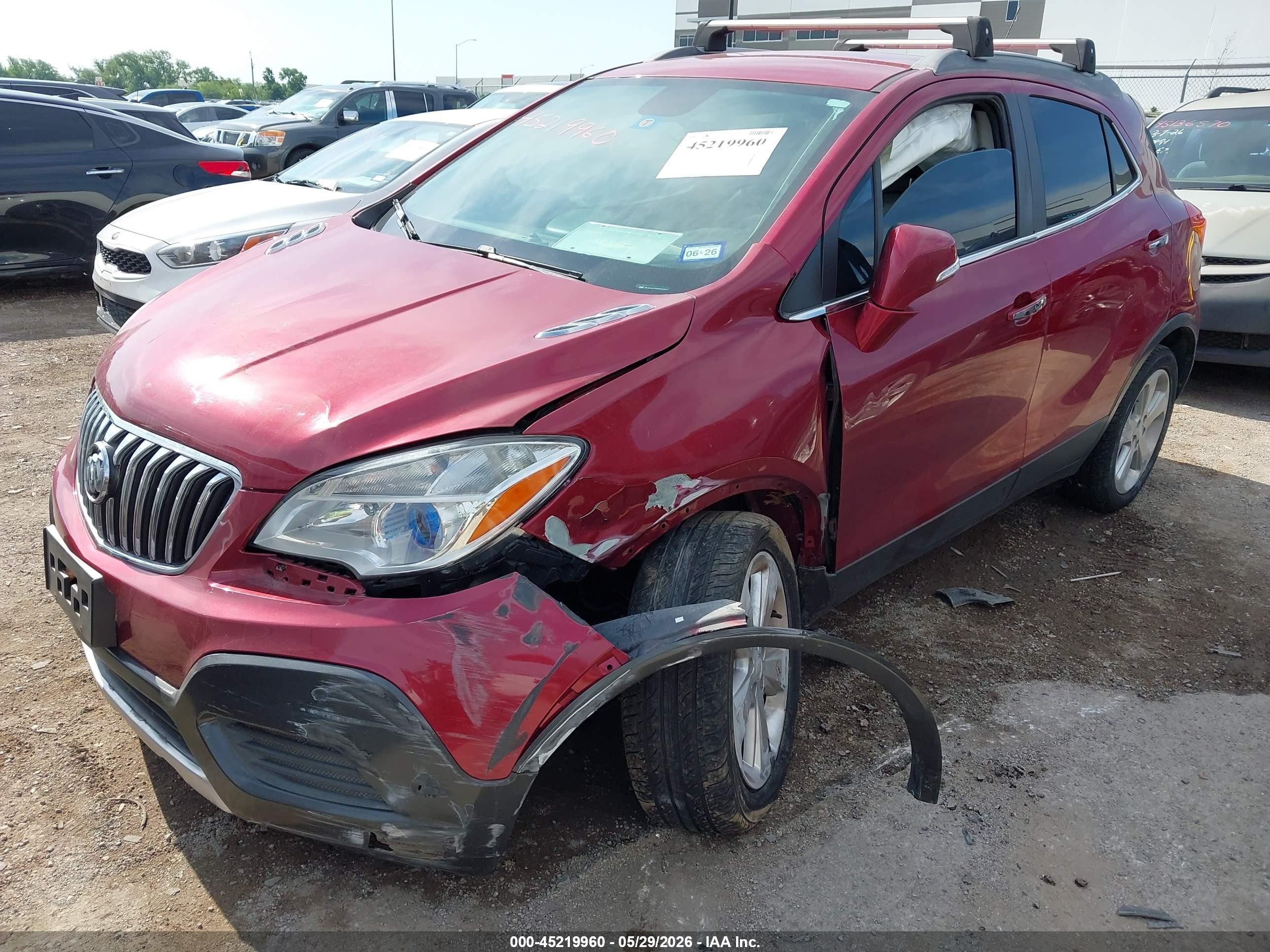 2015 Buick Encore   Red vin: KL4CJASB8FB121087