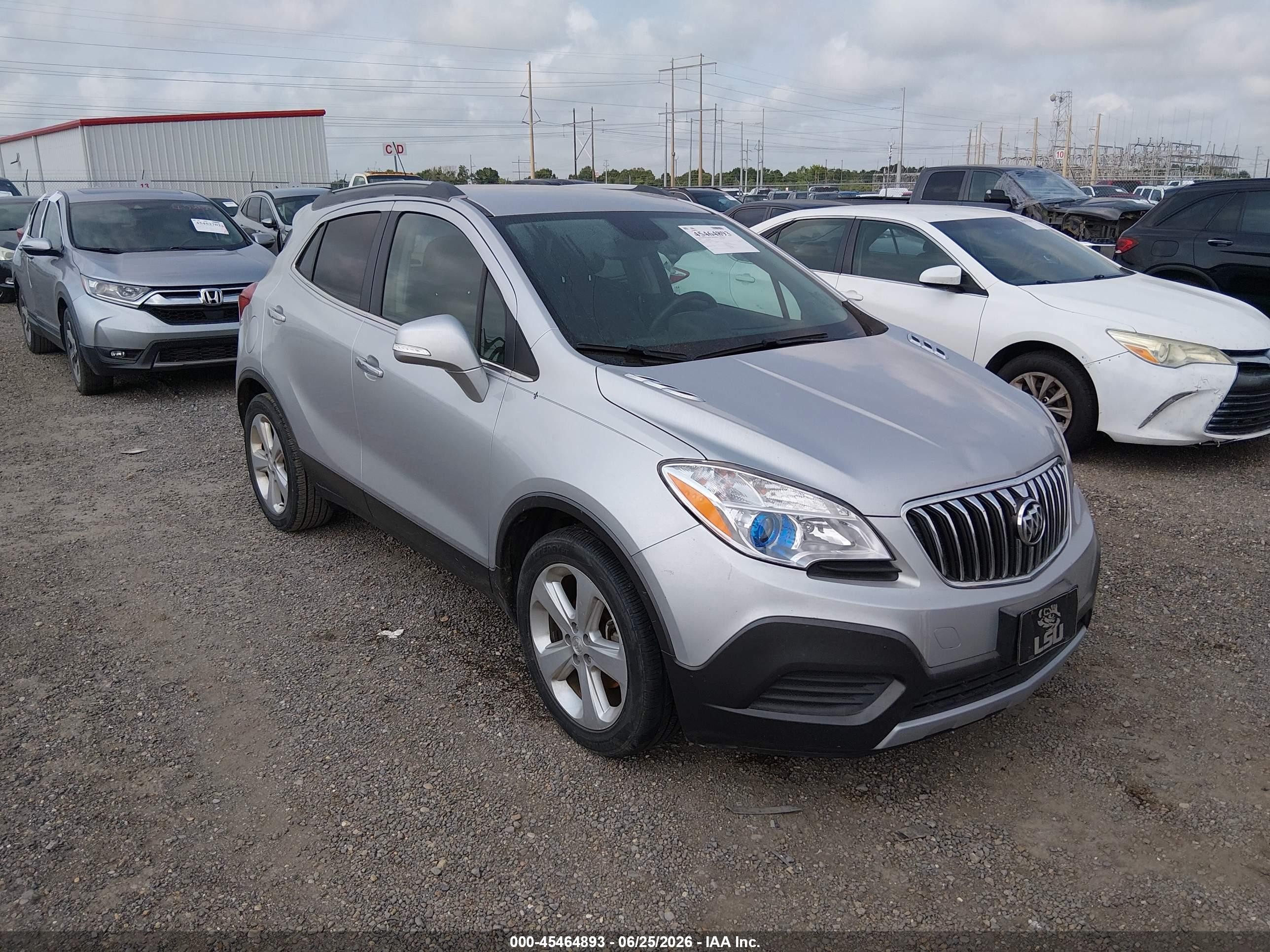 2015 Buick Encore   Silver vin: KL4CJASB8FB156521