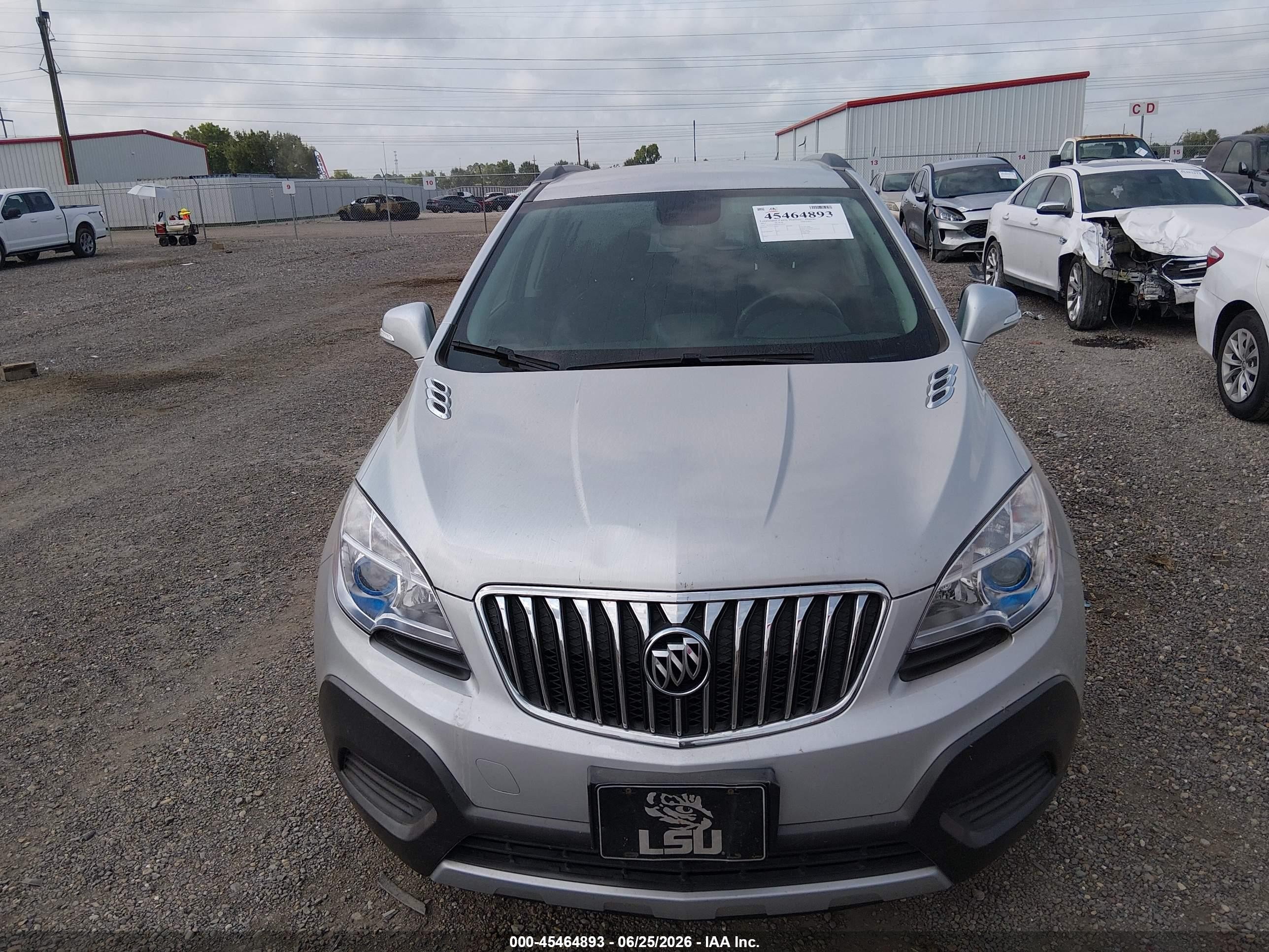 2015 Buick Encore   Silver vin: KL4CJASB8FB156521