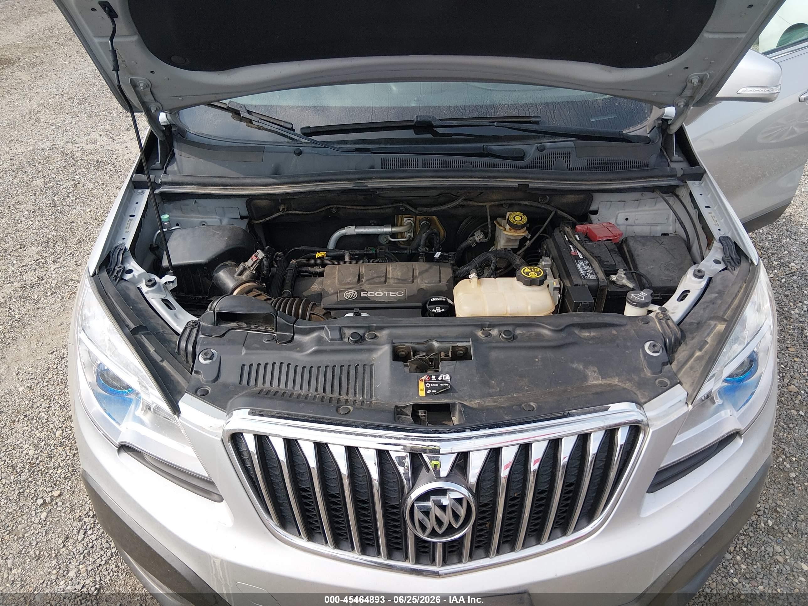 2015 Buick Encore   Silver vin: KL4CJASB8FB156521