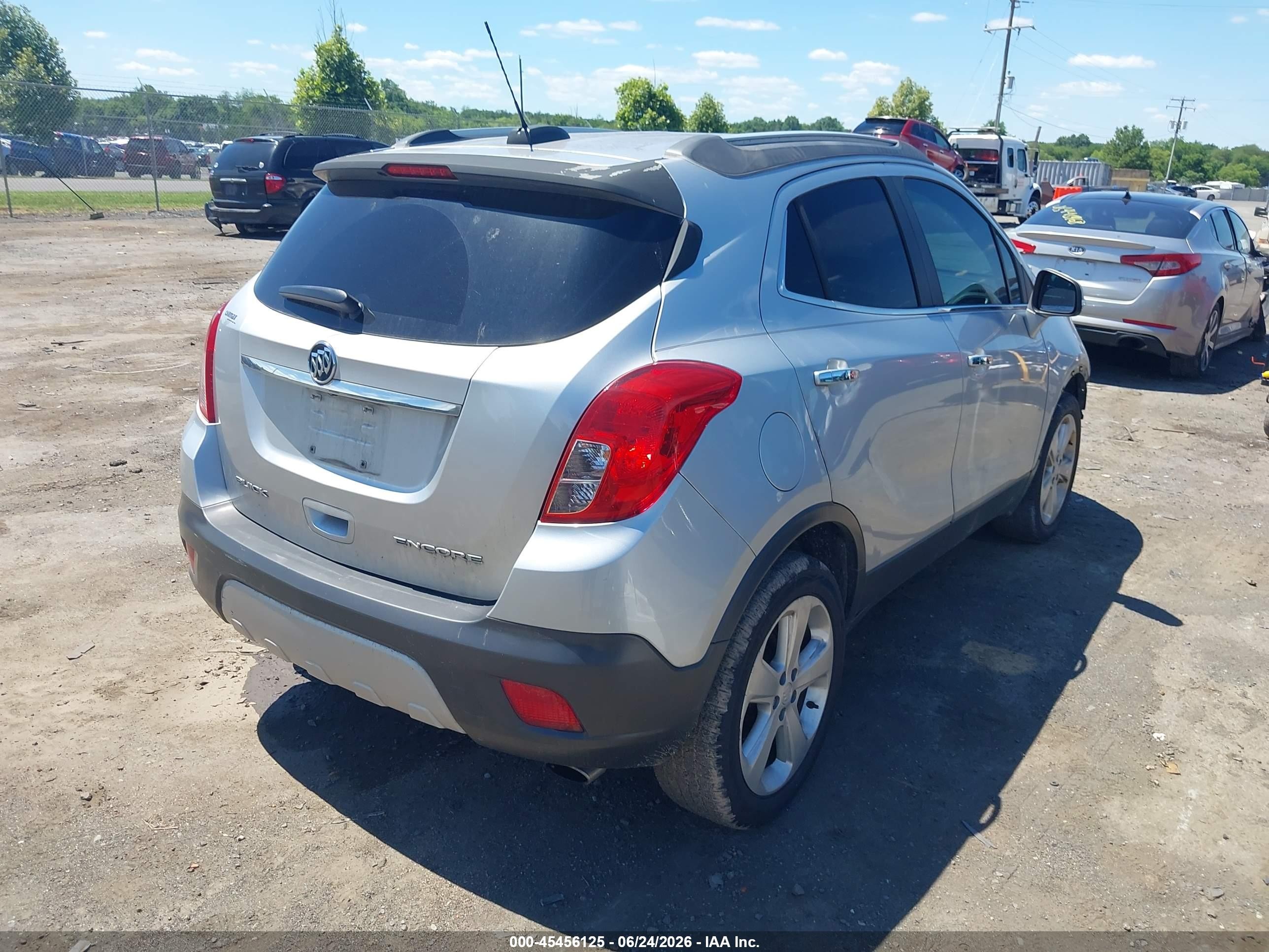2015 Buick Encore   Silver vin: KL4CJASB8FB247109