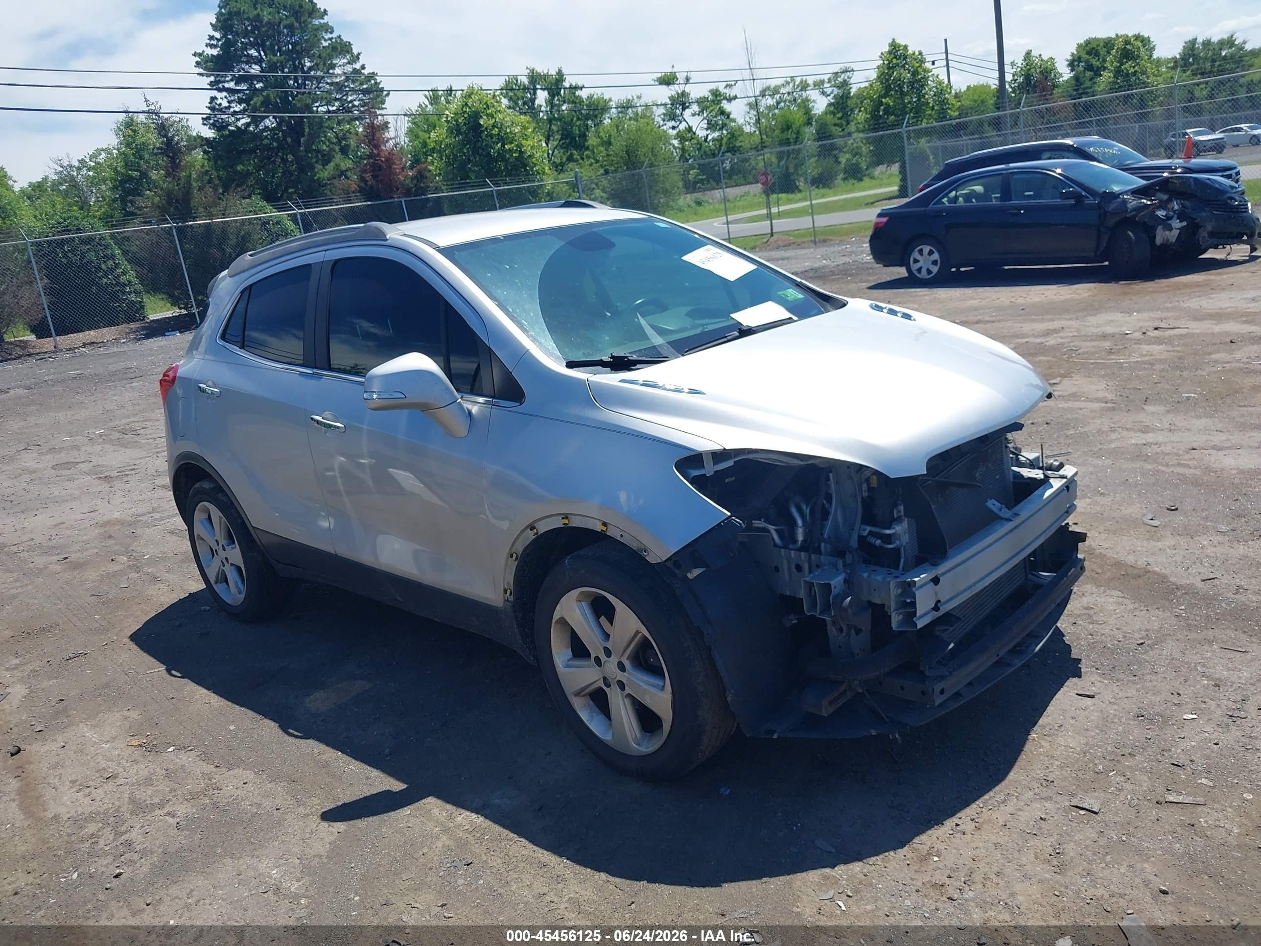 2015 Buick Encore   Silver vin: KL4CJASB8FB247109