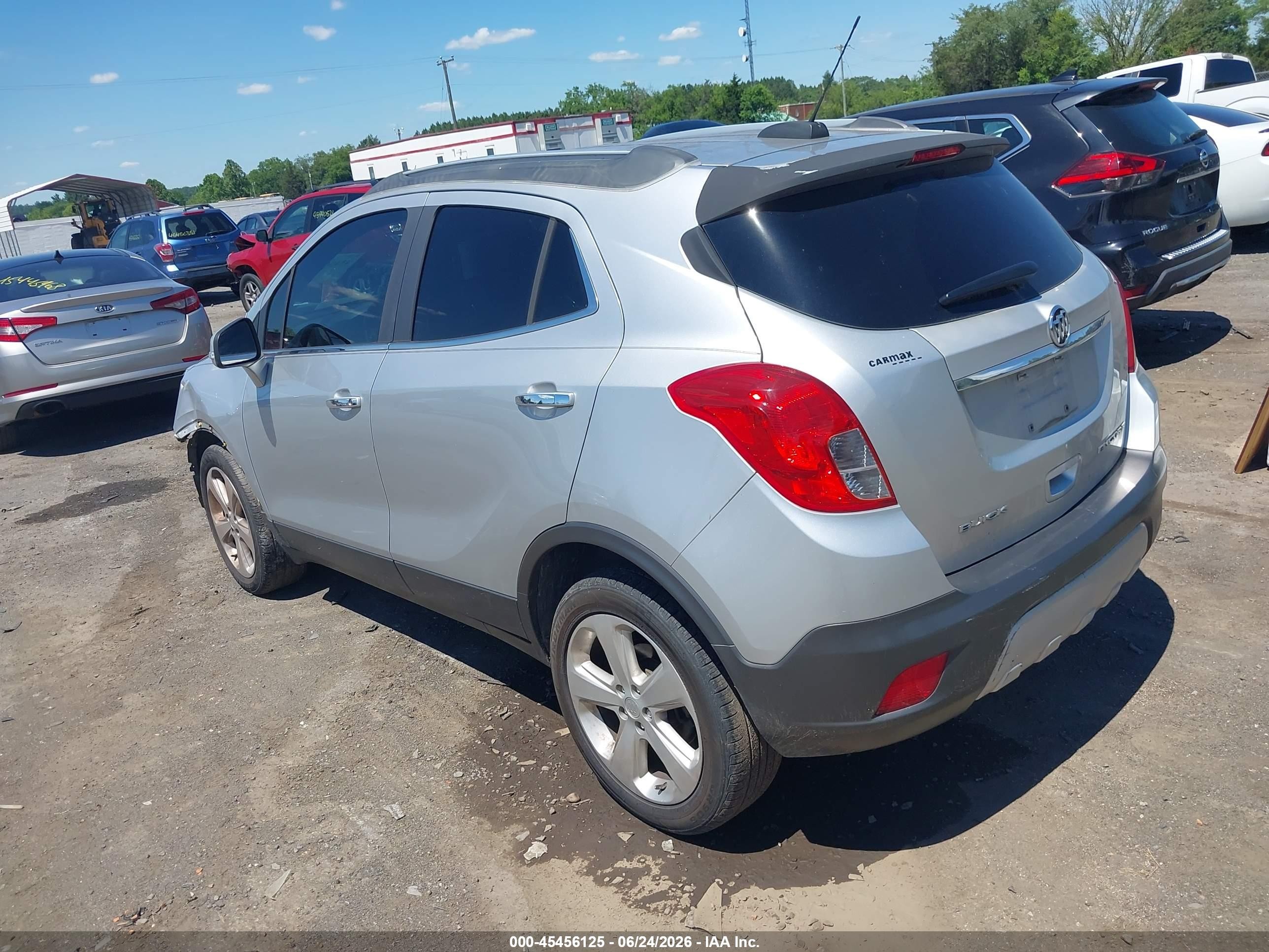 2015 Buick Encore   Silver vin: KL4CJASB8FB247109