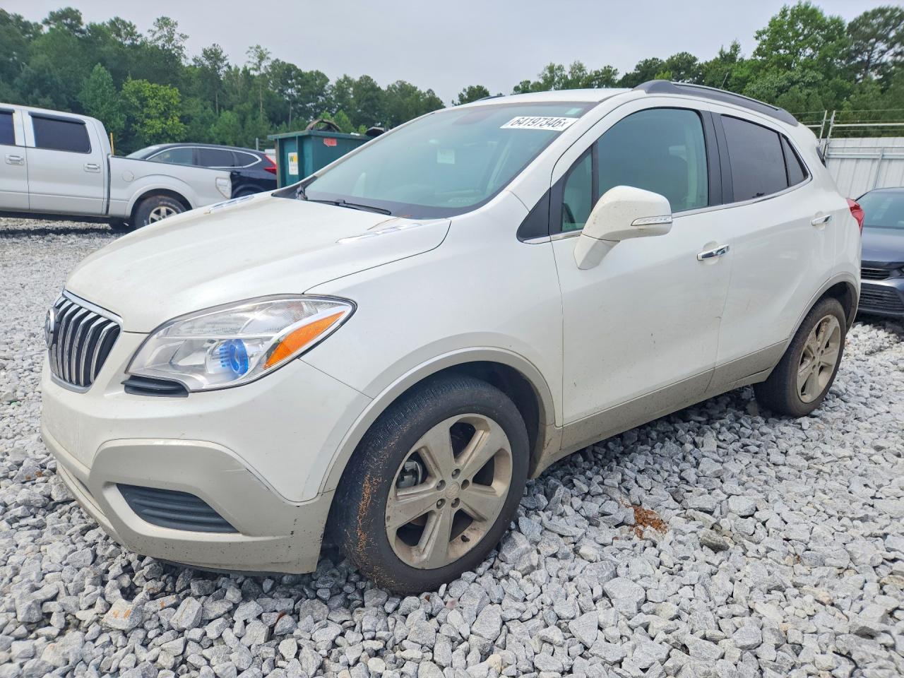 2015 Buick Encore White vin: KL4CJASB8FB270261