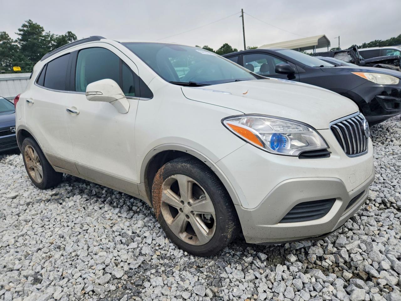 2015 Buick Encore White vin: KL4CJASB8FB270261