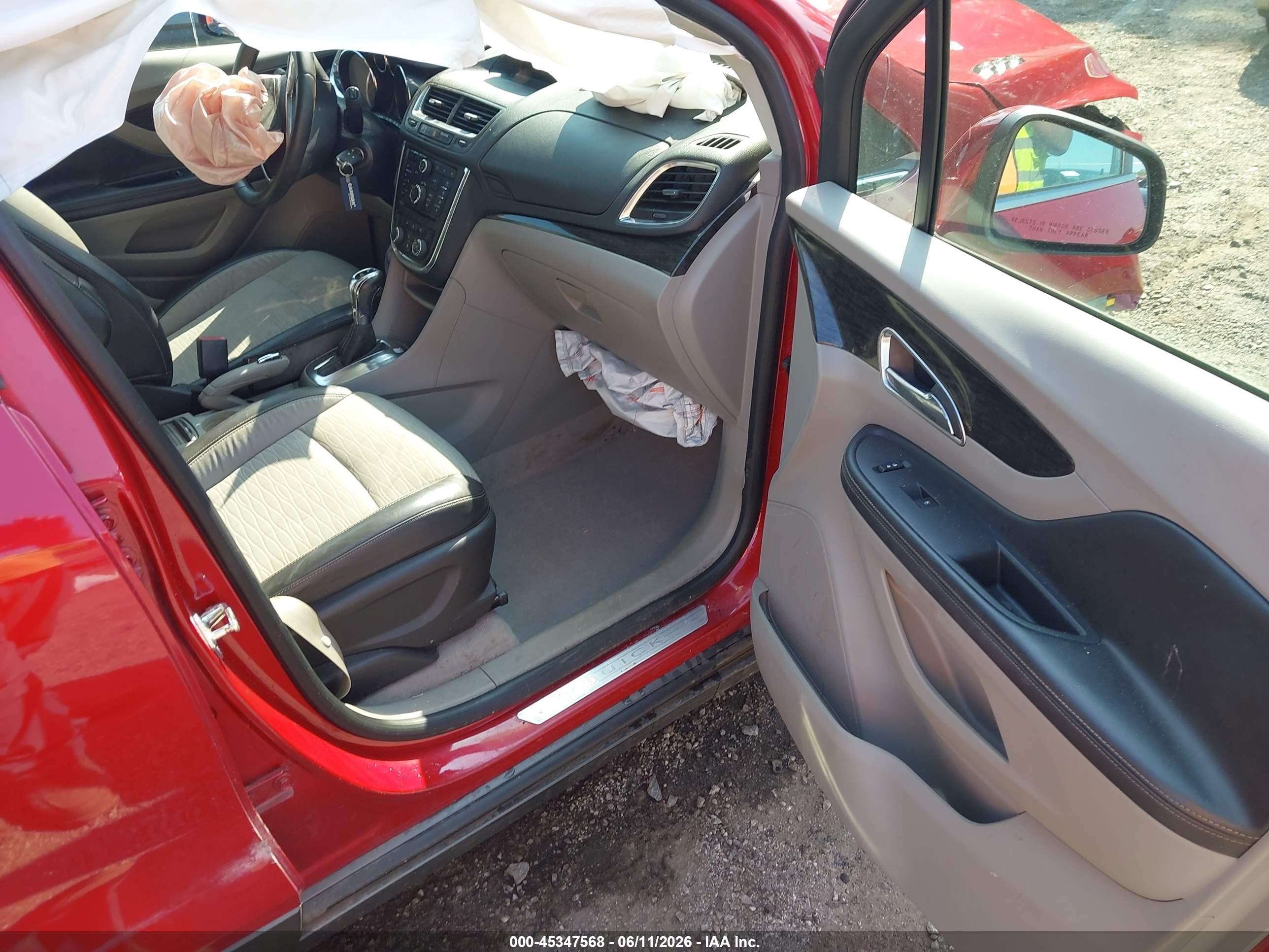 2015 Buick Encore   Red vin: KL4CJASB9FB055844