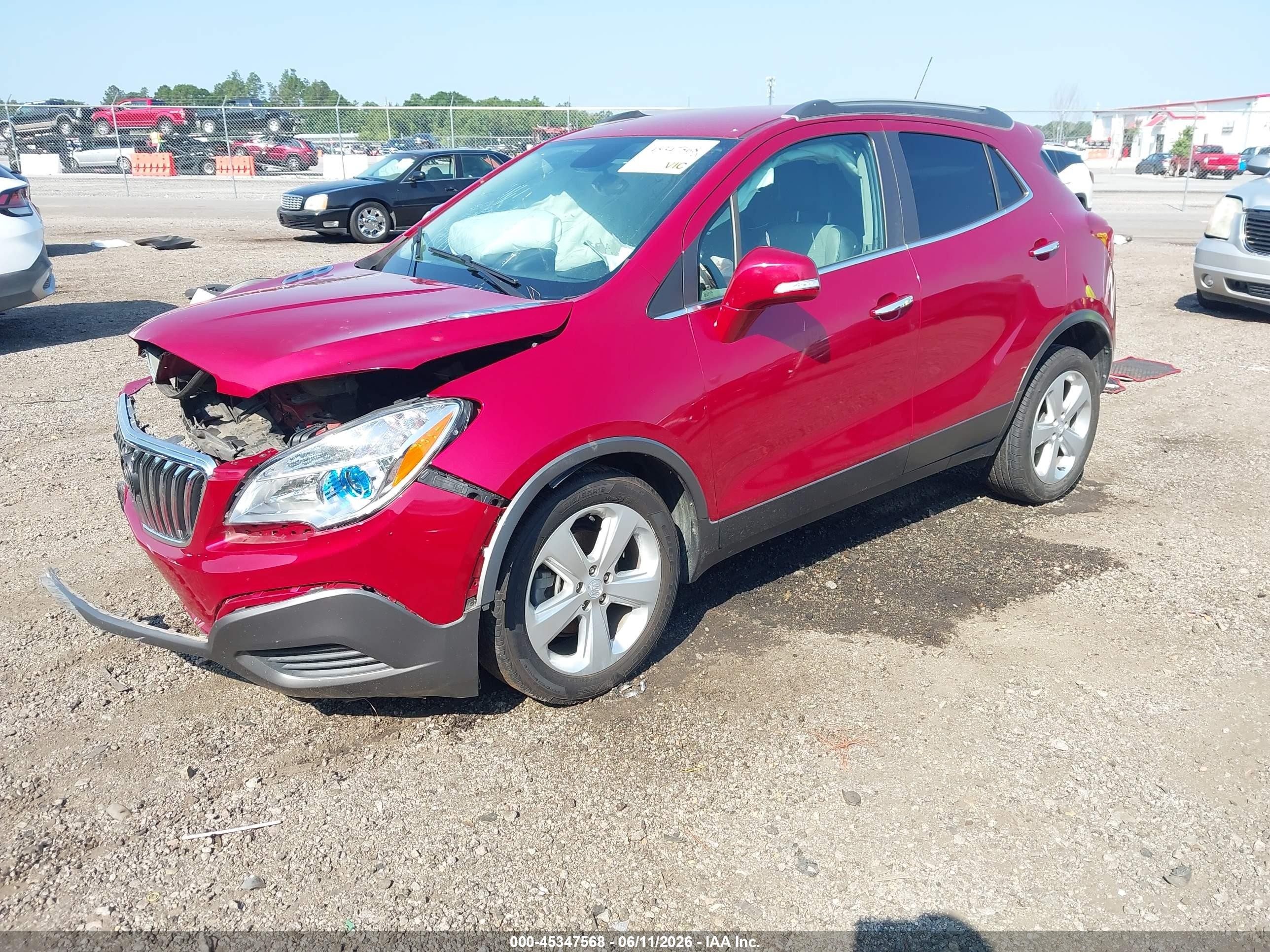 2015 Buick Encore   Red vin: KL4CJASB9FB055844