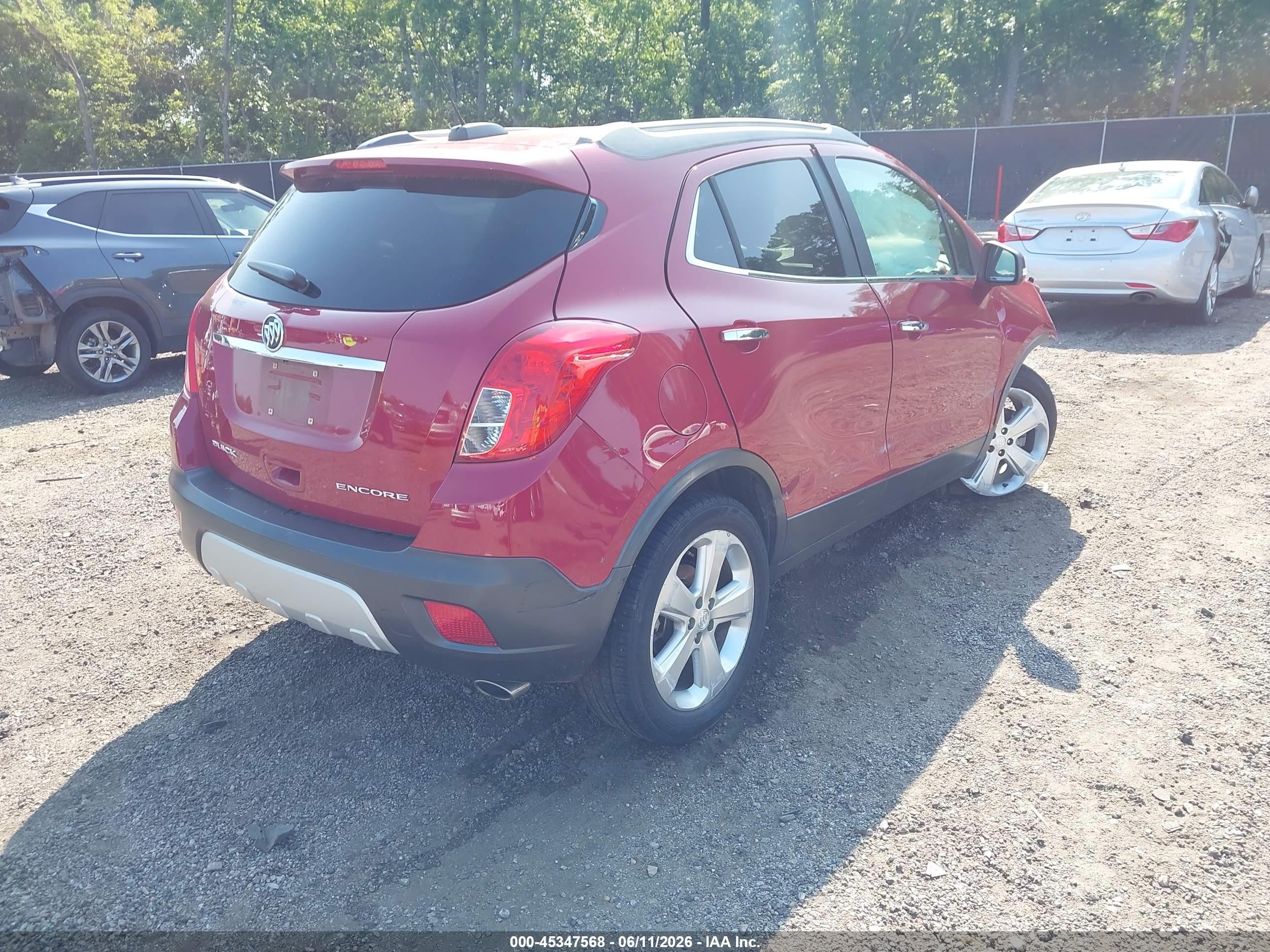 2015 Buick Encore   Red vin: KL4CJASB9FB055844