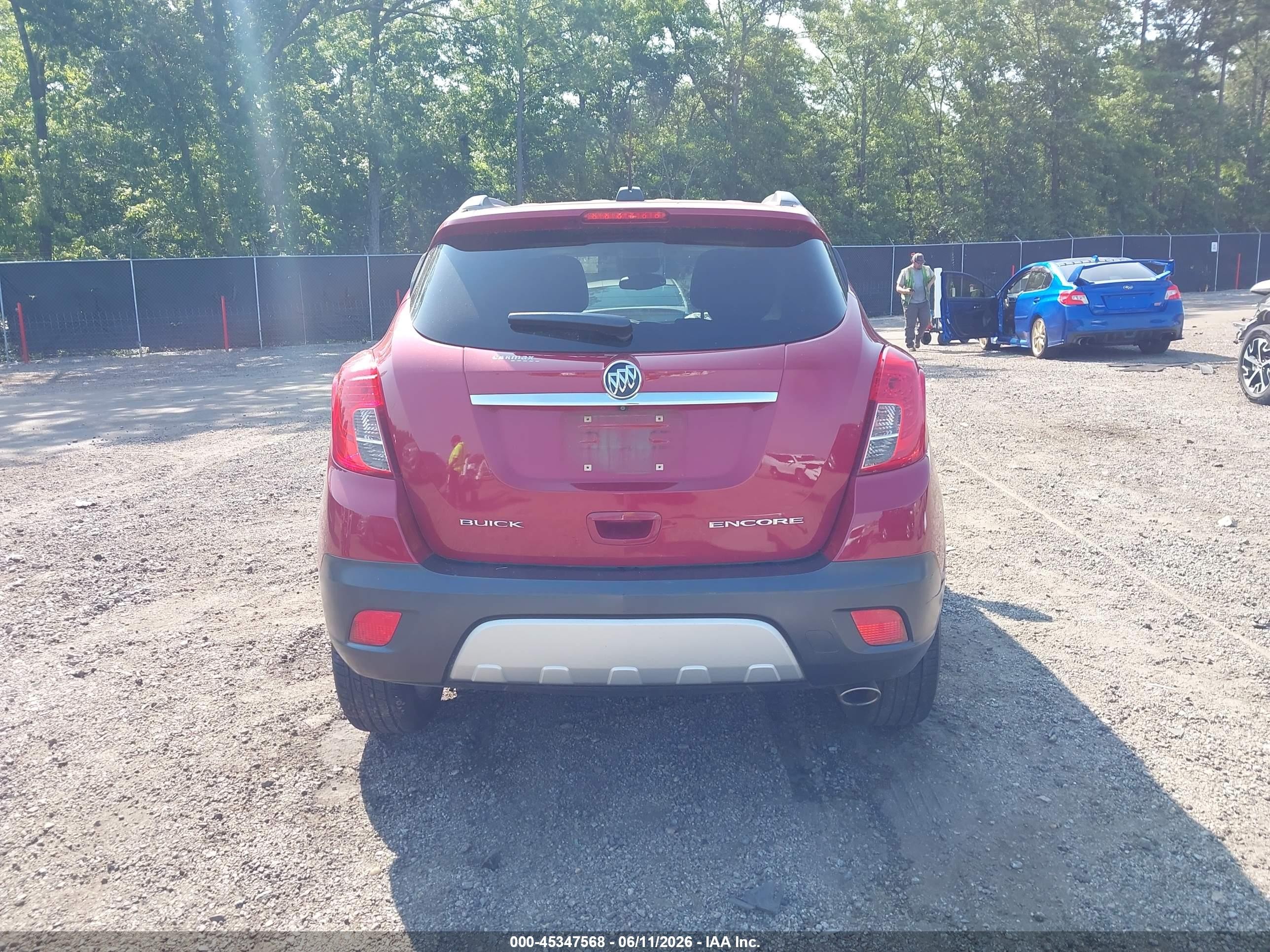 2015 Buick Encore   Red vin: KL4CJASB9FB055844