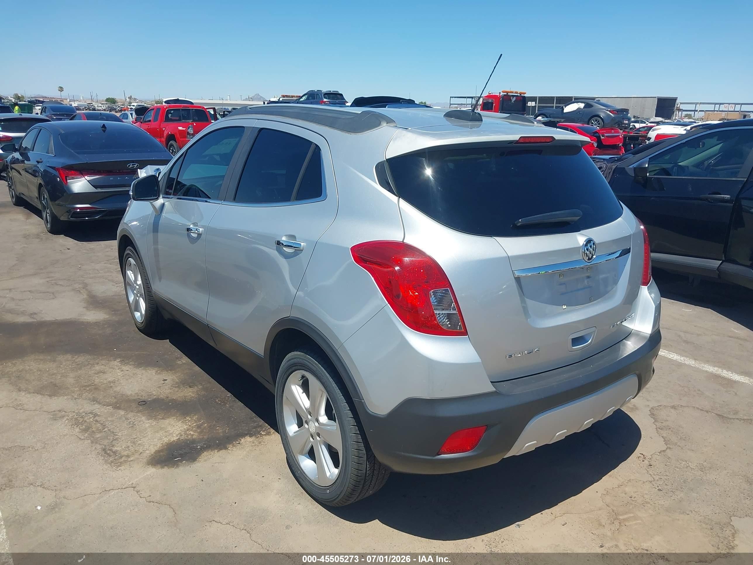 2015 Buick Encore   Silver vin: KL4CJASB9FB218296