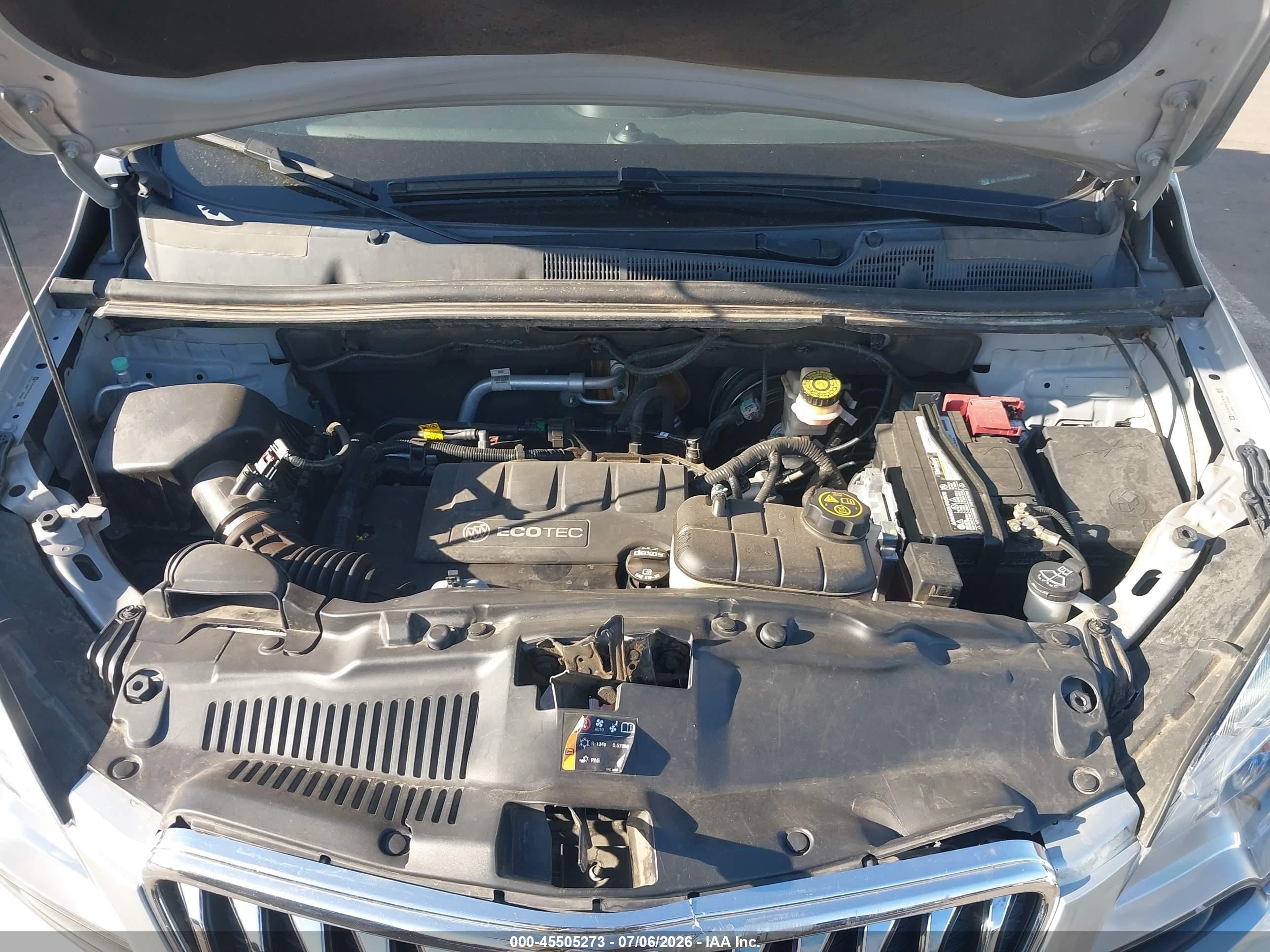 2015 Buick Encore   Silver vin: KL4CJASB9FB218296