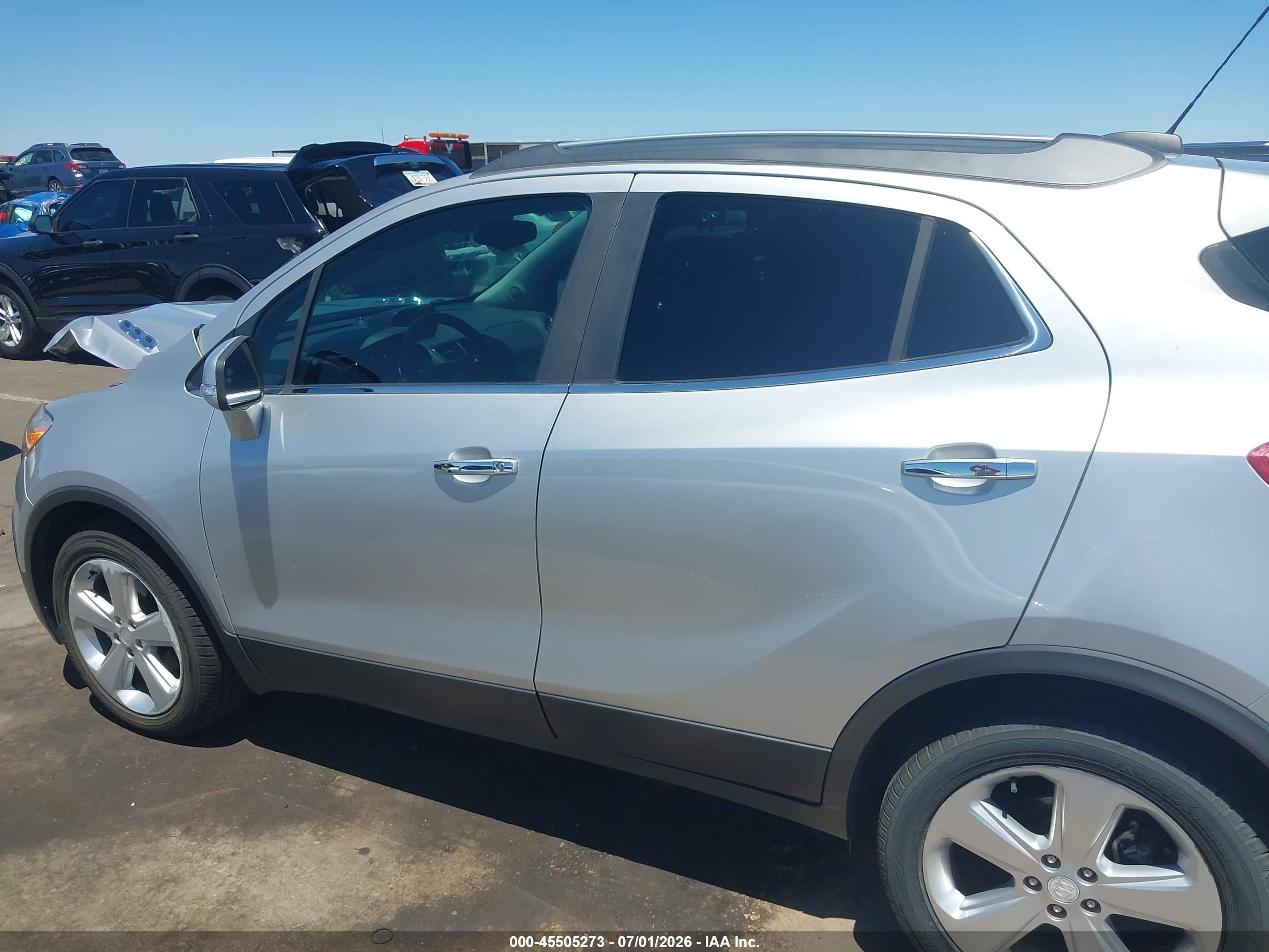 2015 Buick Encore   Silver vin: KL4CJASB9FB218296