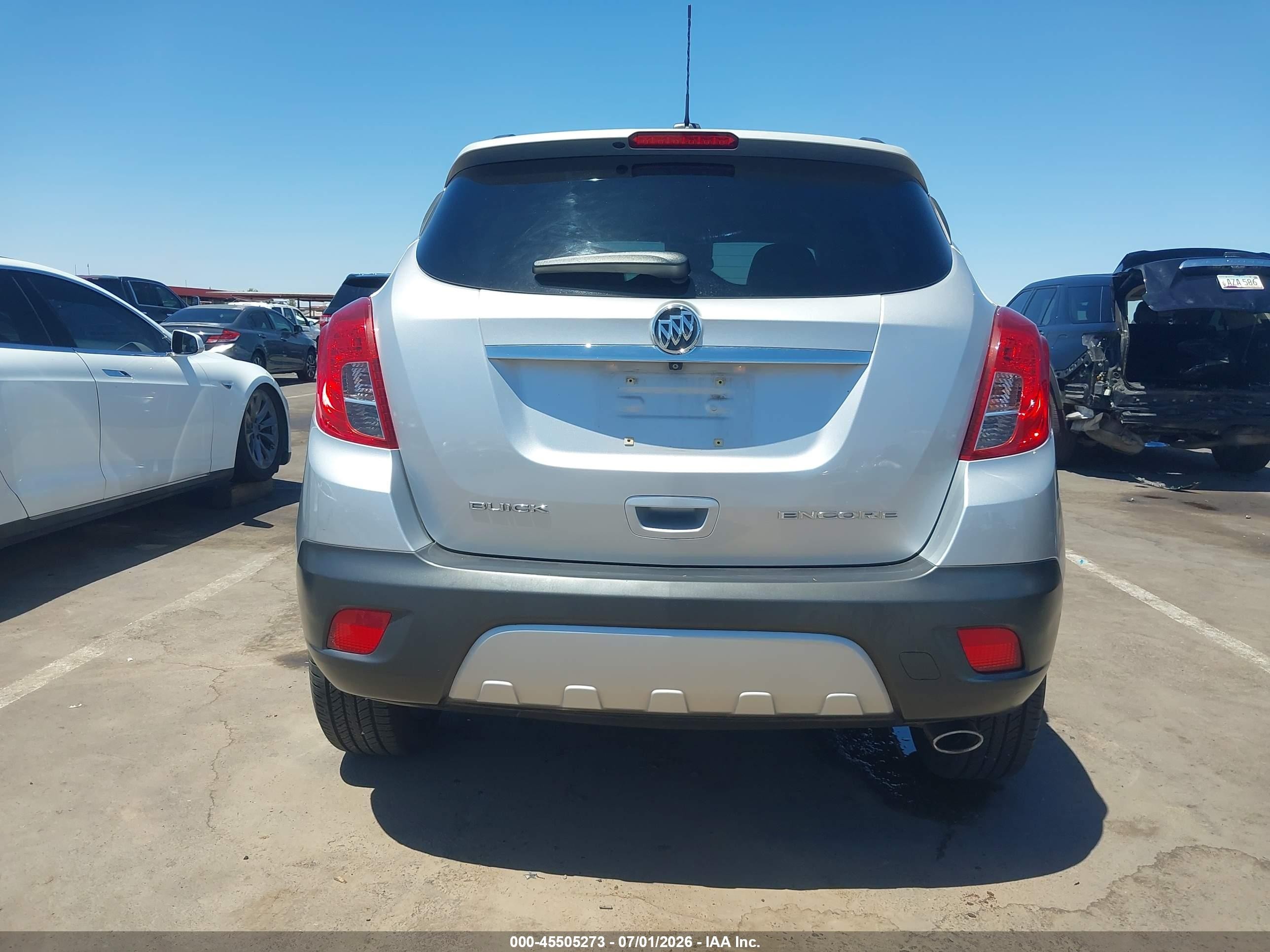 2015 Buick Encore   Silver vin: KL4CJASB9FB218296