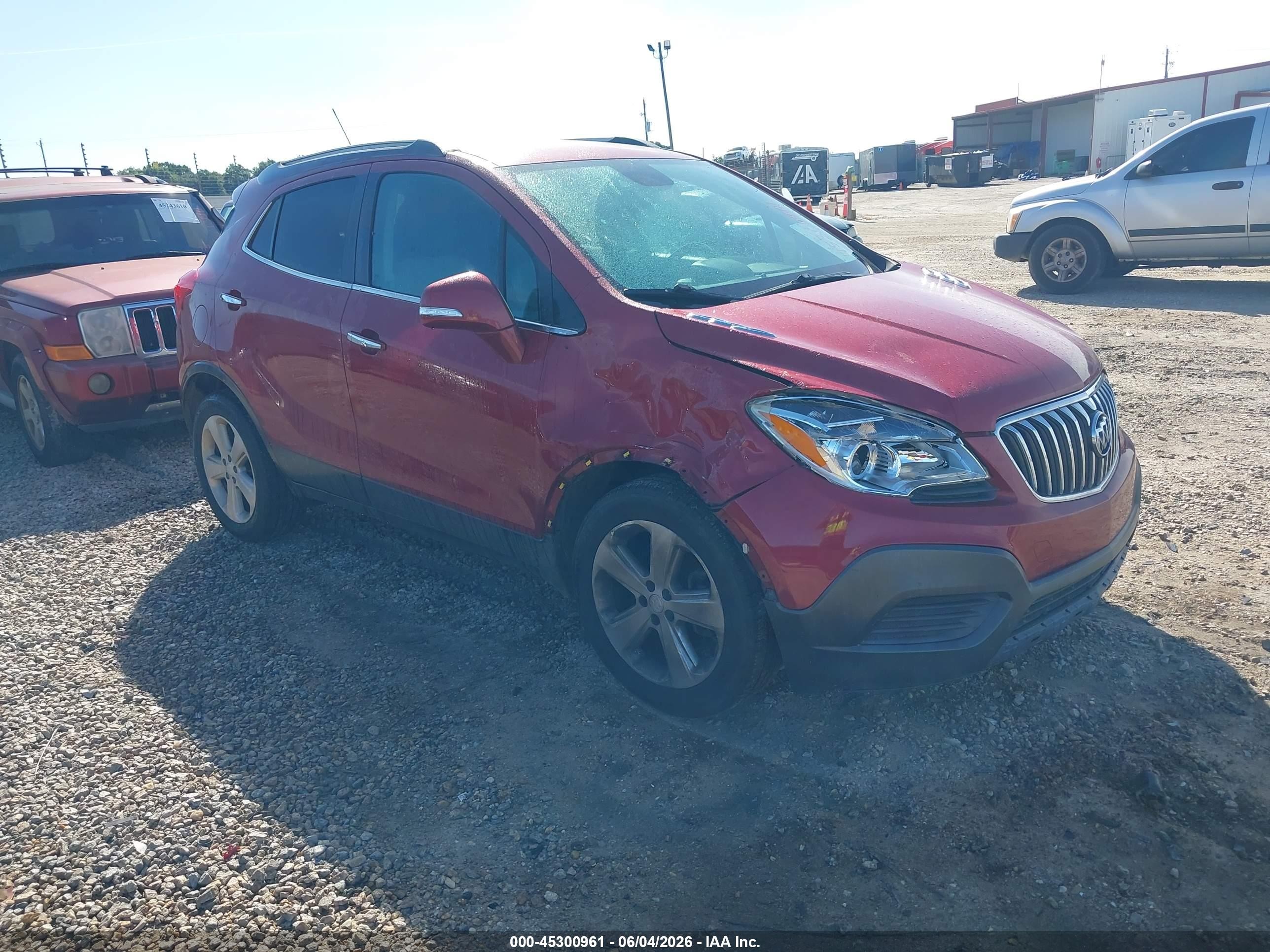 2015 Buick Encore   Бордовый vin: KL4CJASB9FB244011