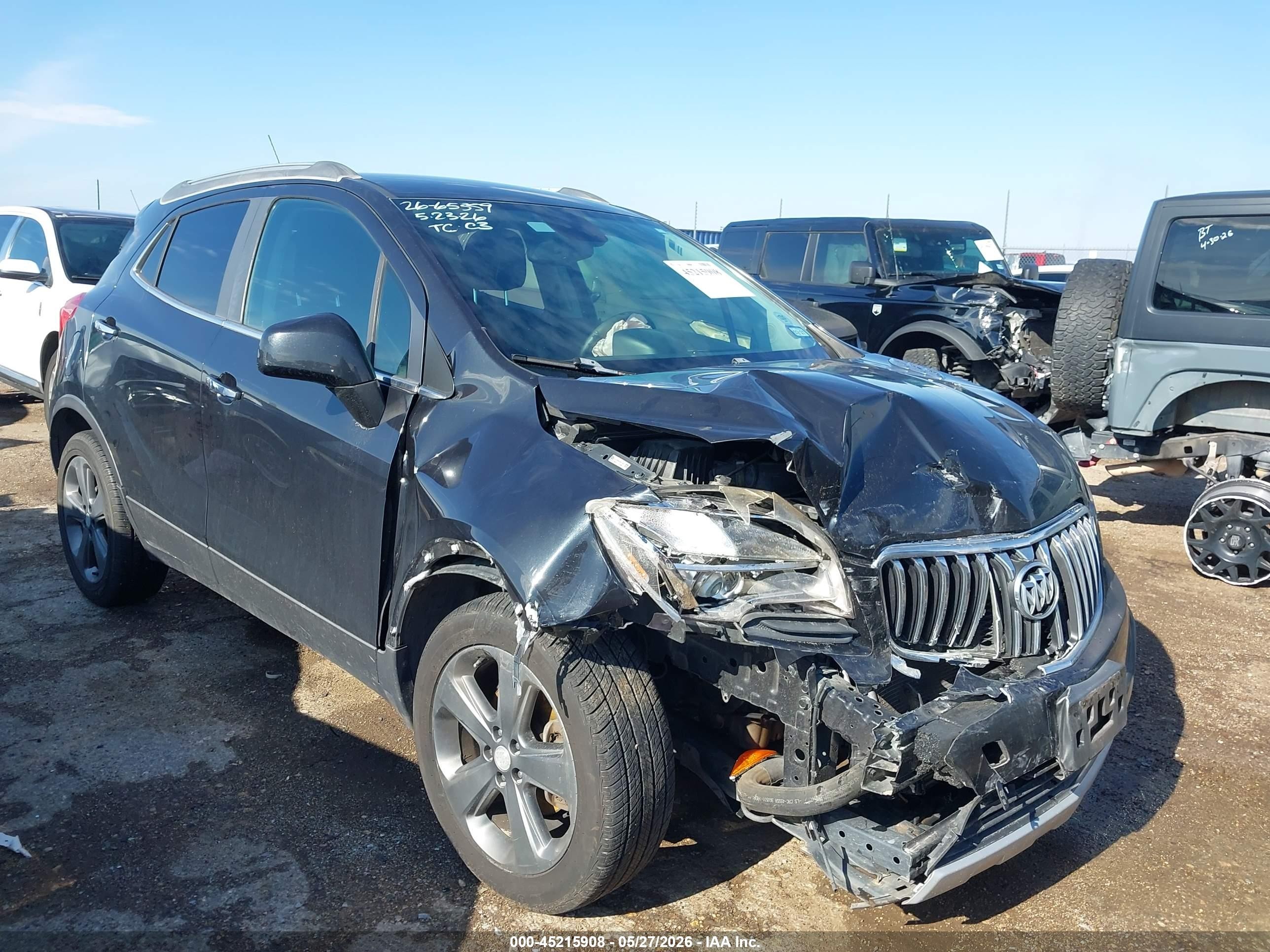 2013 Buick Encore Black vin: KL4CJASBXDB201150