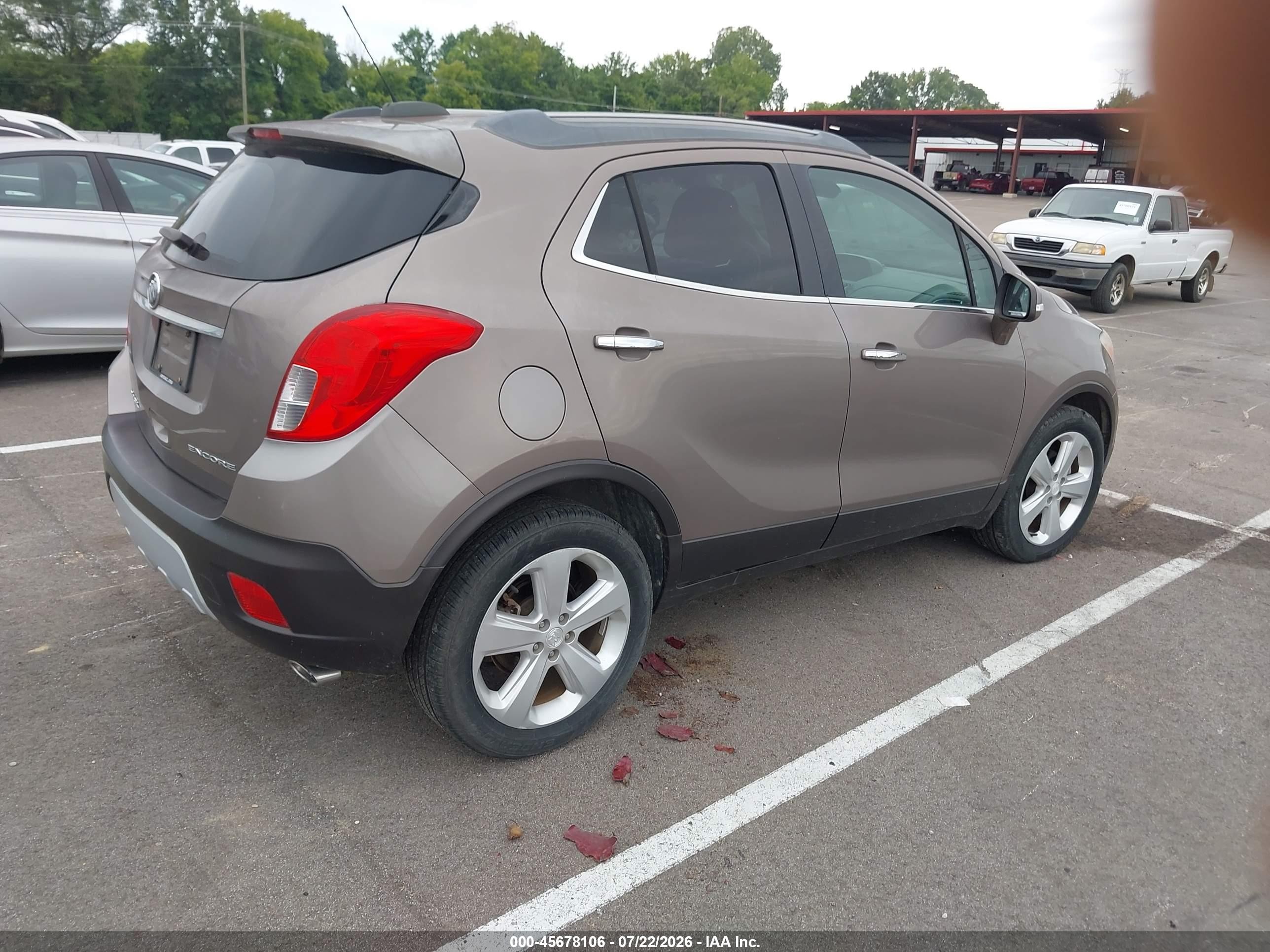 2015 Buick Encore   Brown vin: KL4CJASBXFB155306