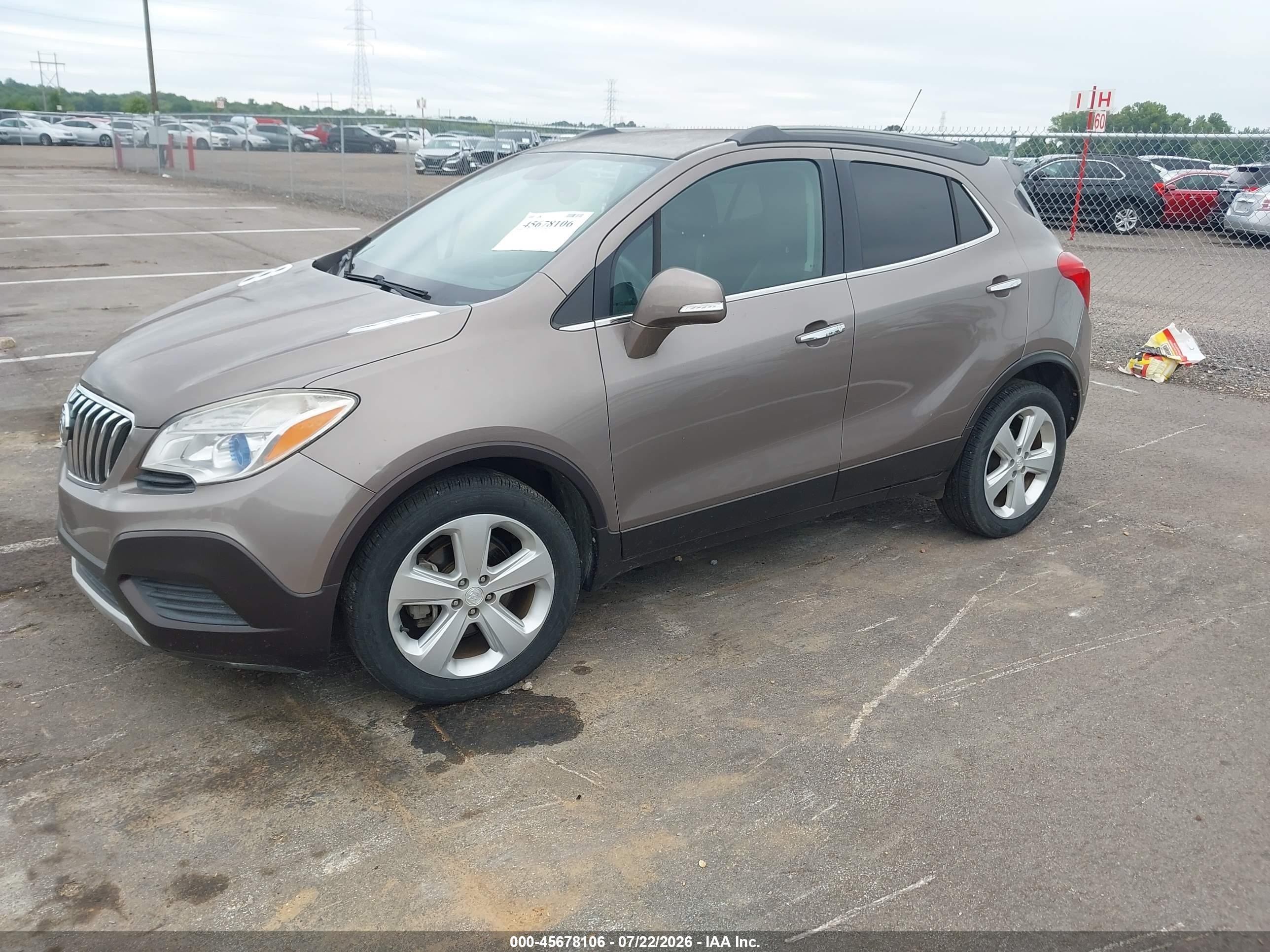 2015 Buick Encore   Brown vin: KL4CJASBXFB155306