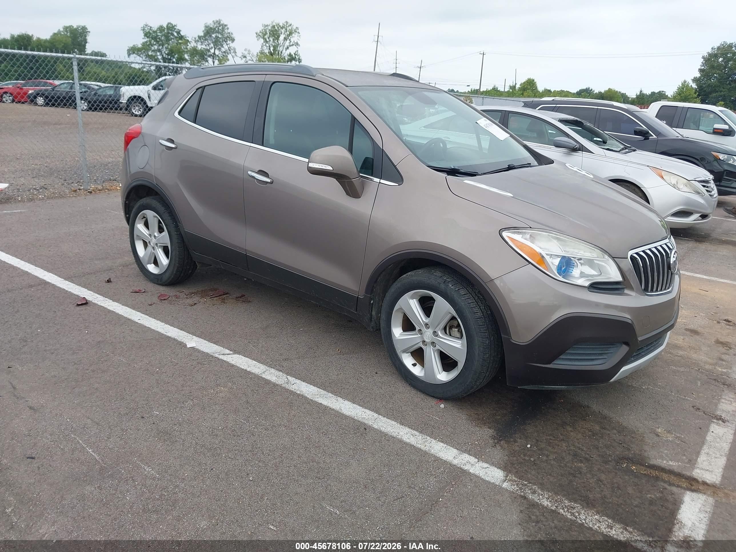 2015 Buick Encore   Brown vin: KL4CJASBXFB155306