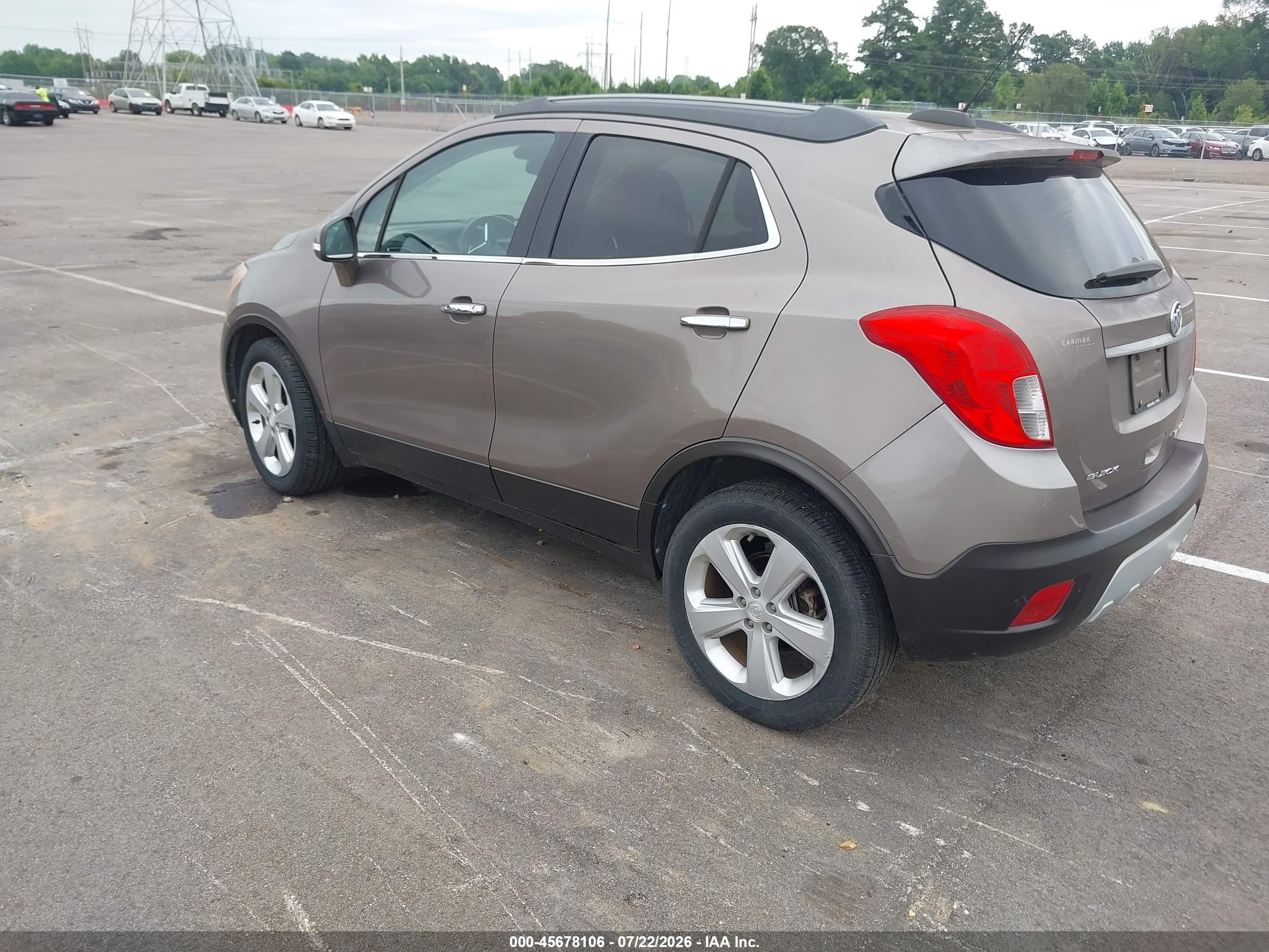 2015 Buick Encore   Brown vin: KL4CJASBXFB155306