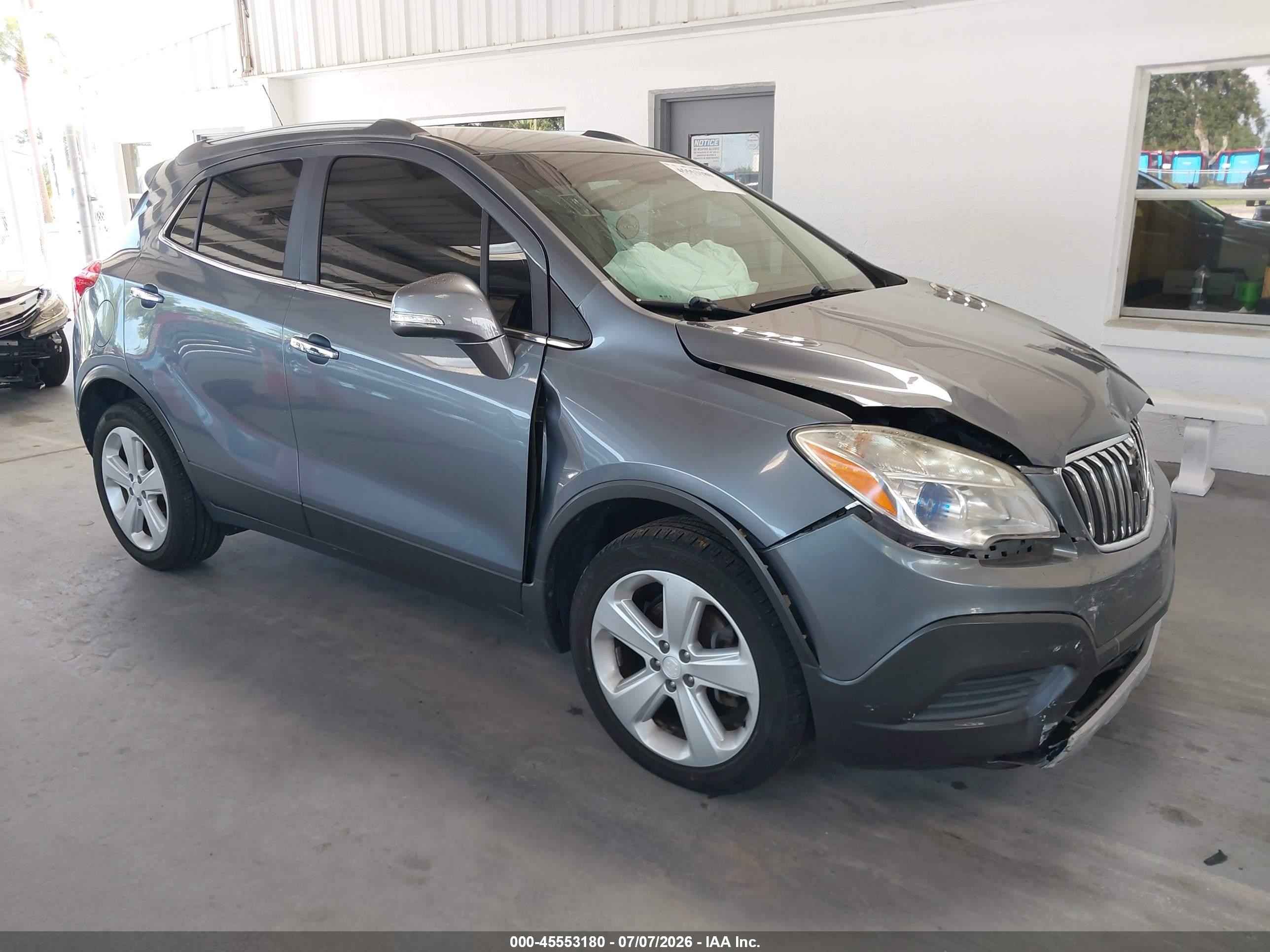 2015 Buick Encore Gray vin: KL4CJASBXFB183719