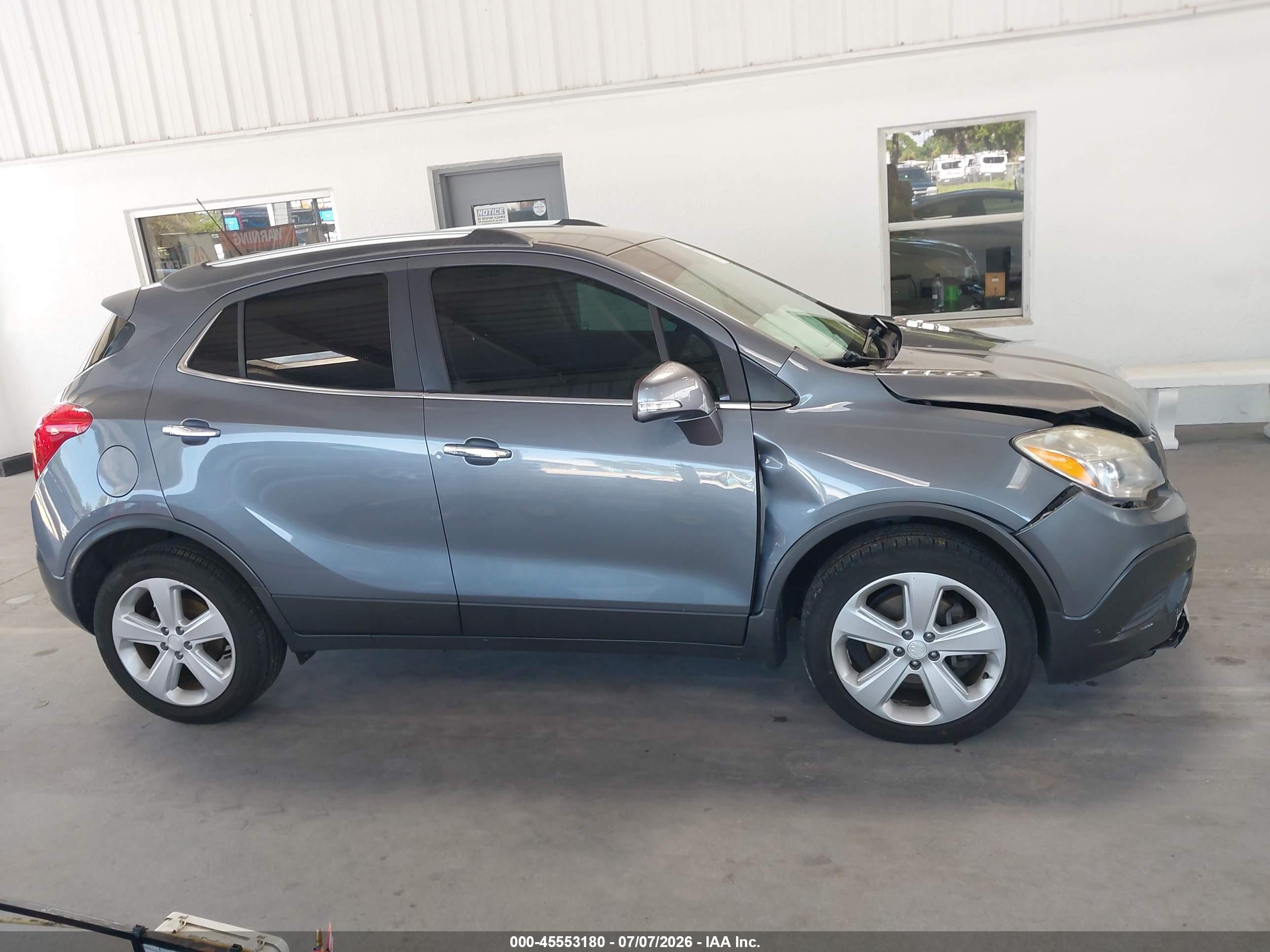 2015 Buick Encore Gray vin: KL4CJASBXFB183719