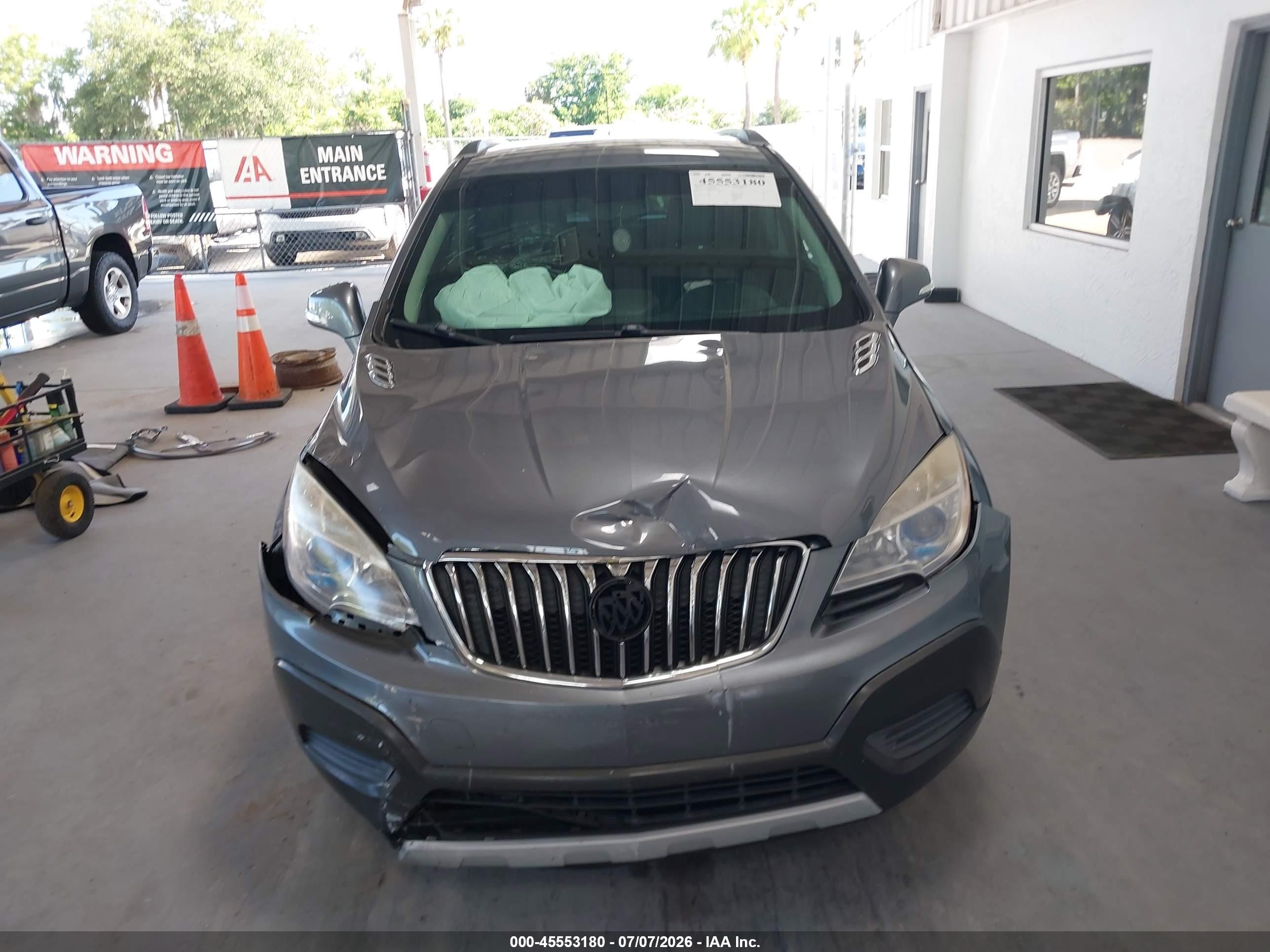 2015 Buick Encore Gray vin: KL4CJASBXFB183719