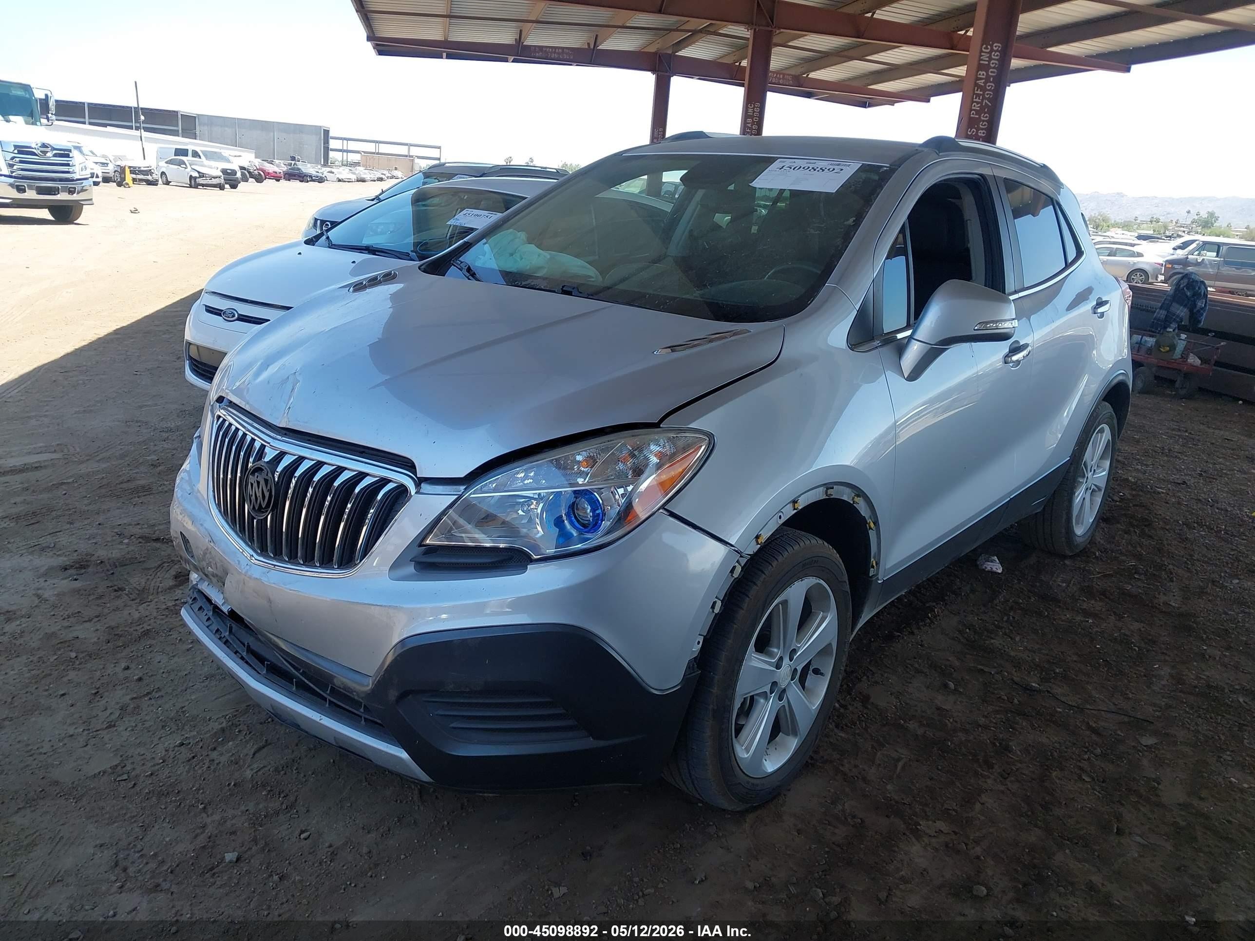 2015 Buick Encore   Серебряный vin: KL4CJASBXFB259620