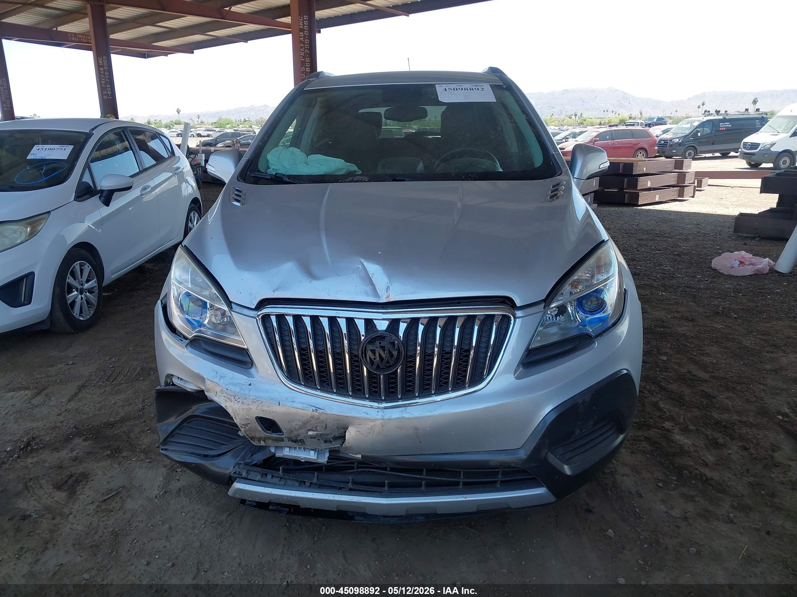 2015 Buick Encore   Серебряный vin: KL4CJASBXFB259620