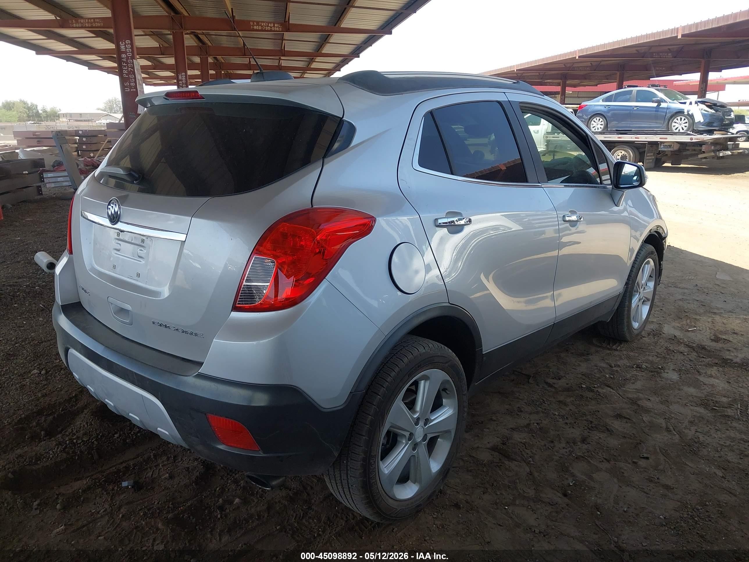 2015 Buick Encore   Серебряный vin: KL4CJASBXFB259620