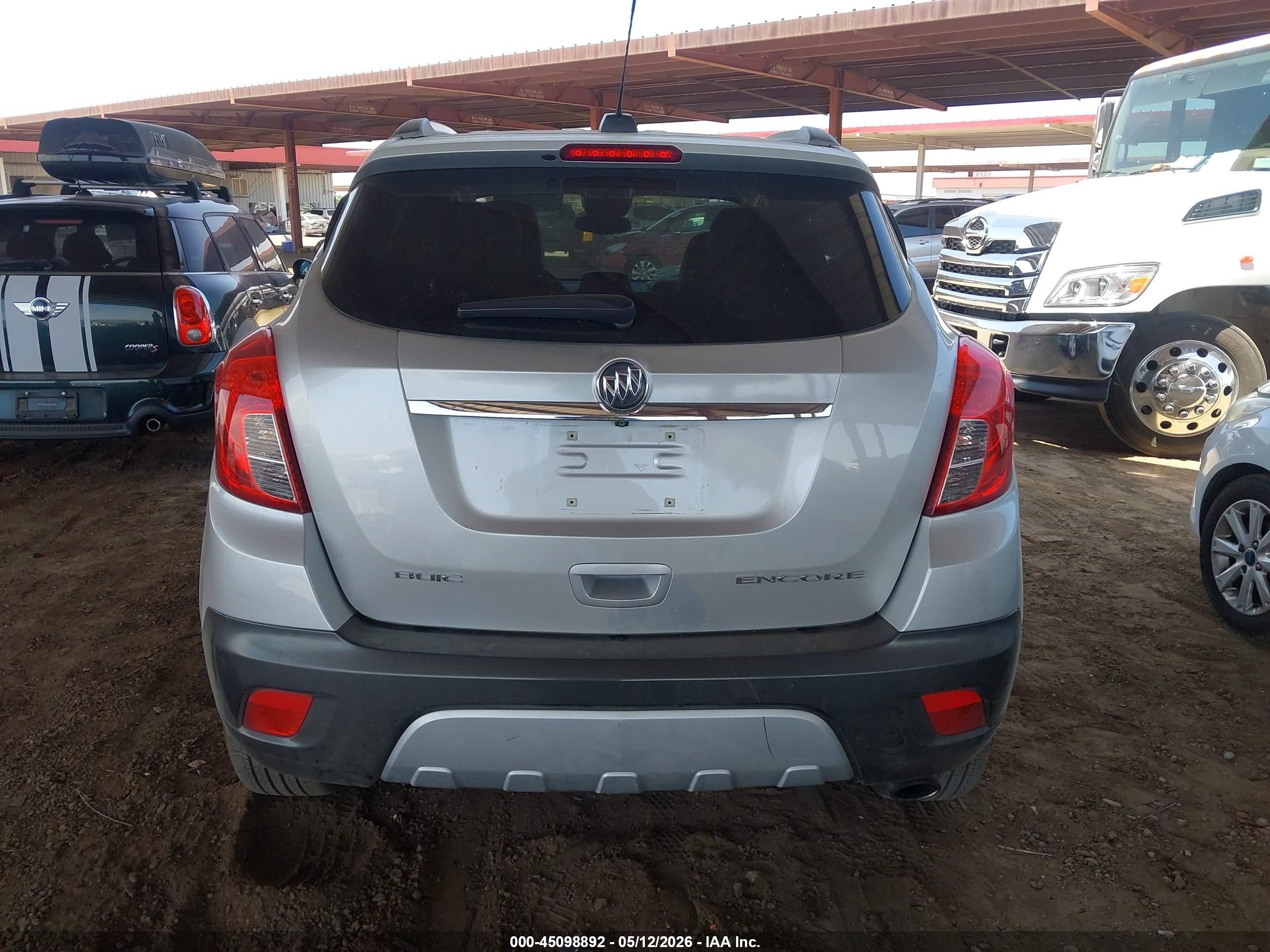 2015 Buick Encore   Серебряный vin: KL4CJASBXFB259620