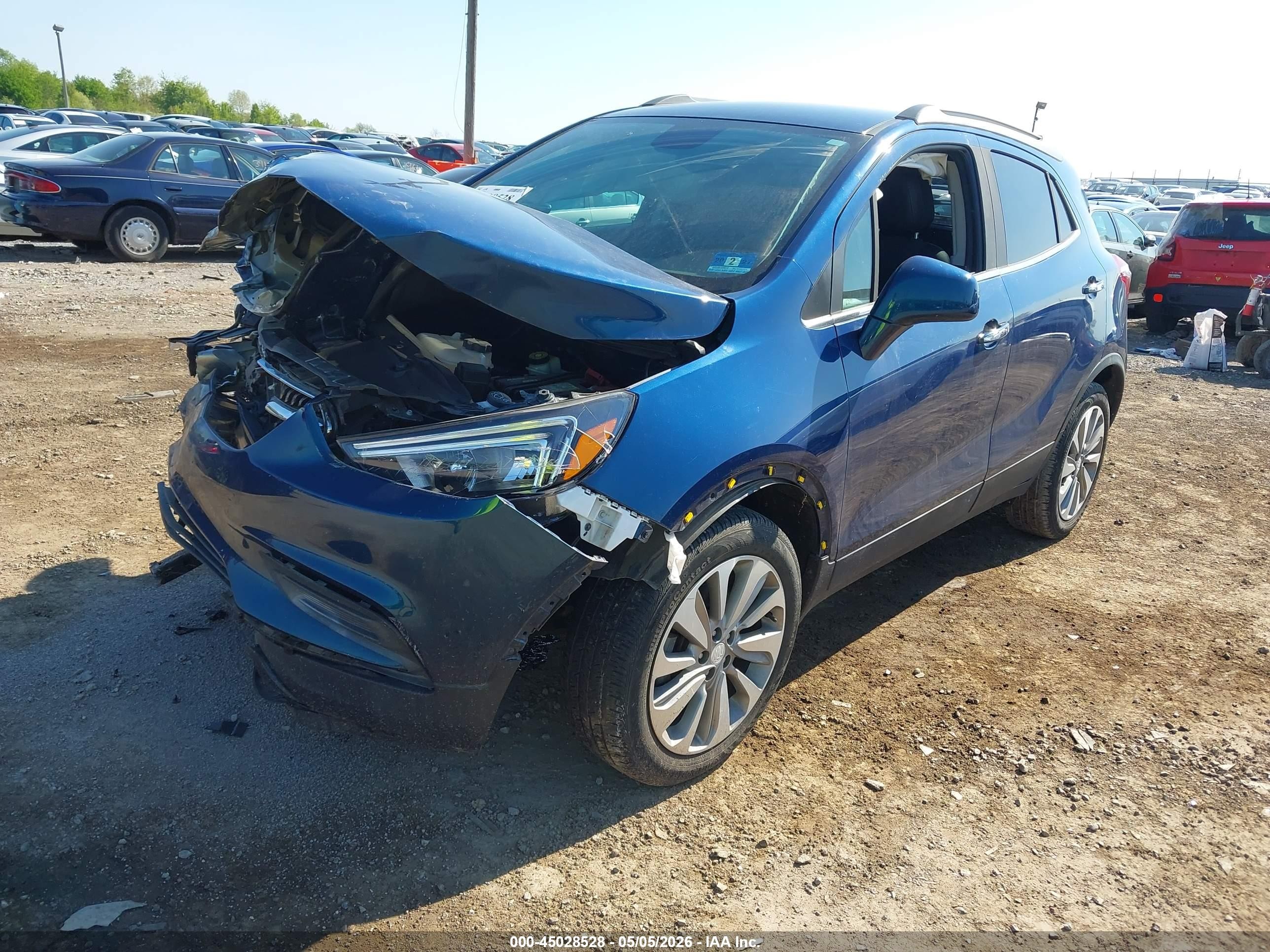 2020 Buick Encore Fwd Preferred Синий vin: KL4CJASBXLB030060