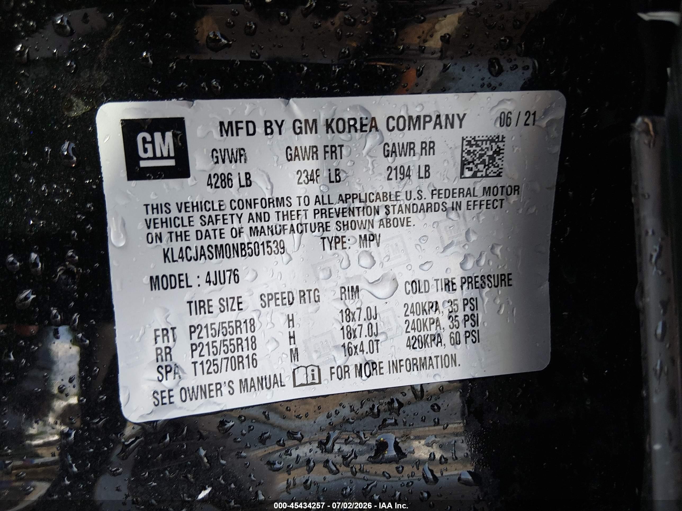 2022 Buick Encore Fwd Preferred Black vin: KL4CJASM0NB501539