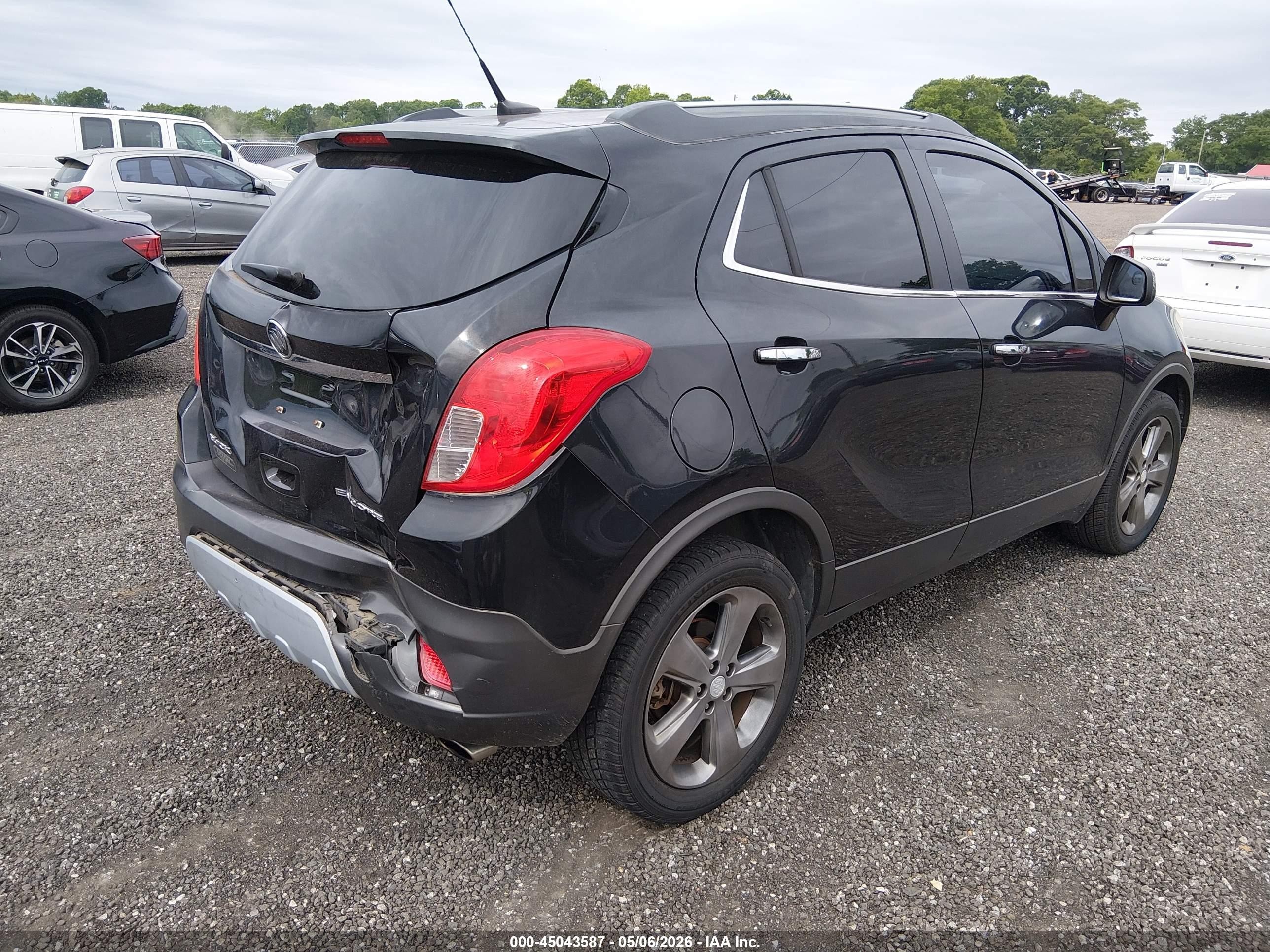 2013 Buick Encore Convenience Черный vin: KL4CJBSB0DB058750