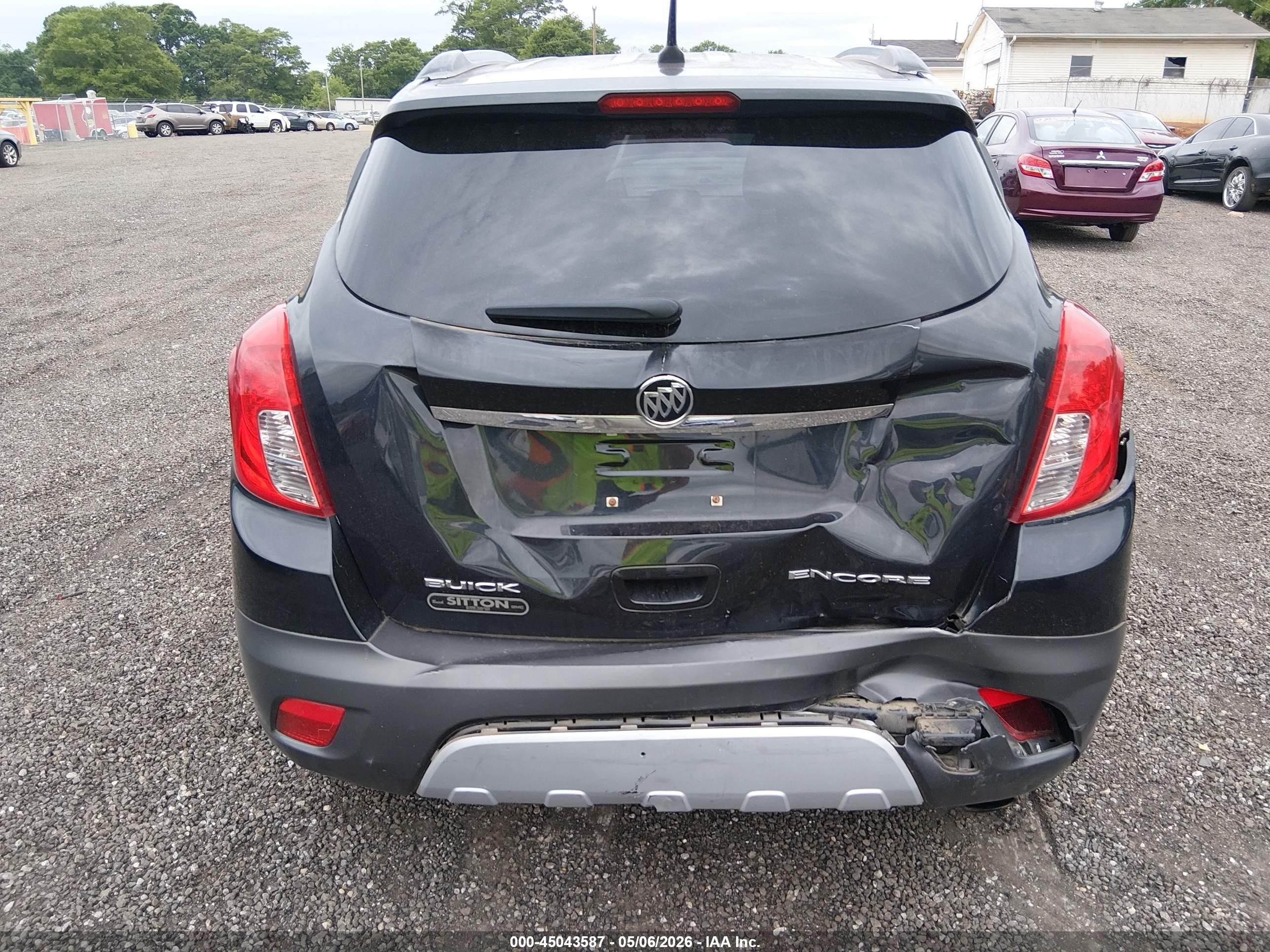 2013 Buick Encore Convenience Черный vin: KL4CJBSB0DB058750
