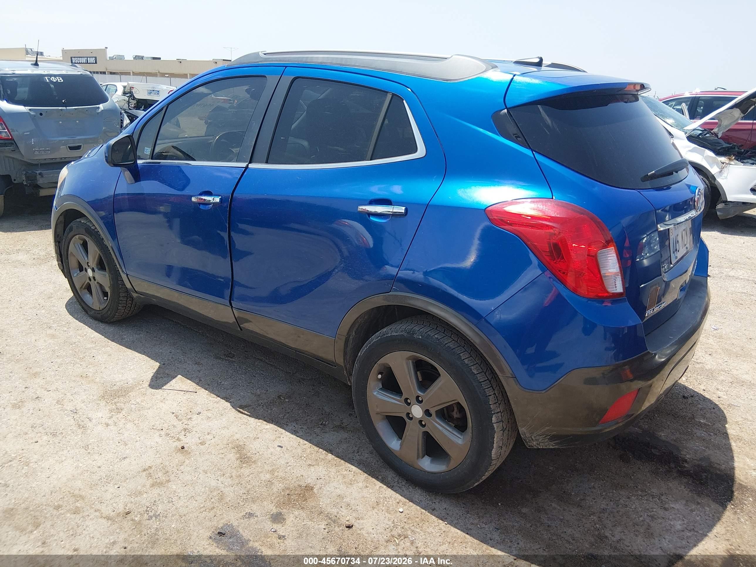 2013 Buick Encore Convenience Blue vin: KL4CJBSB0DB126318