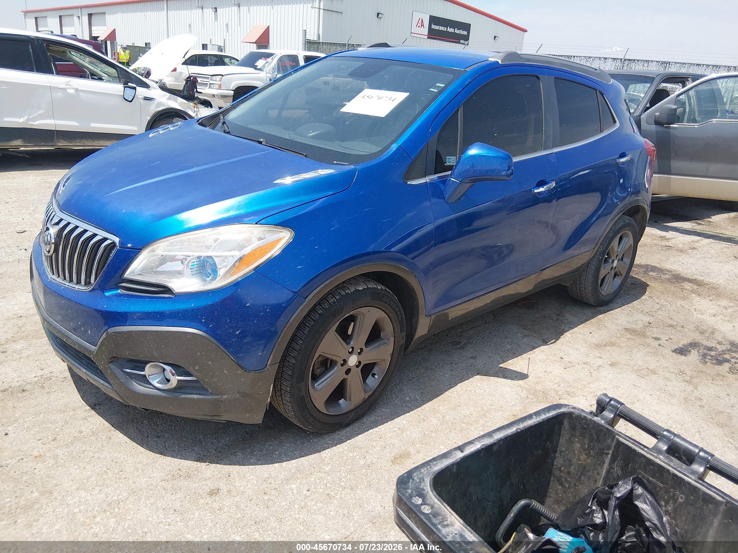 2013 Buick Encore Convenience Blue vin: KL4CJBSB0DB126318