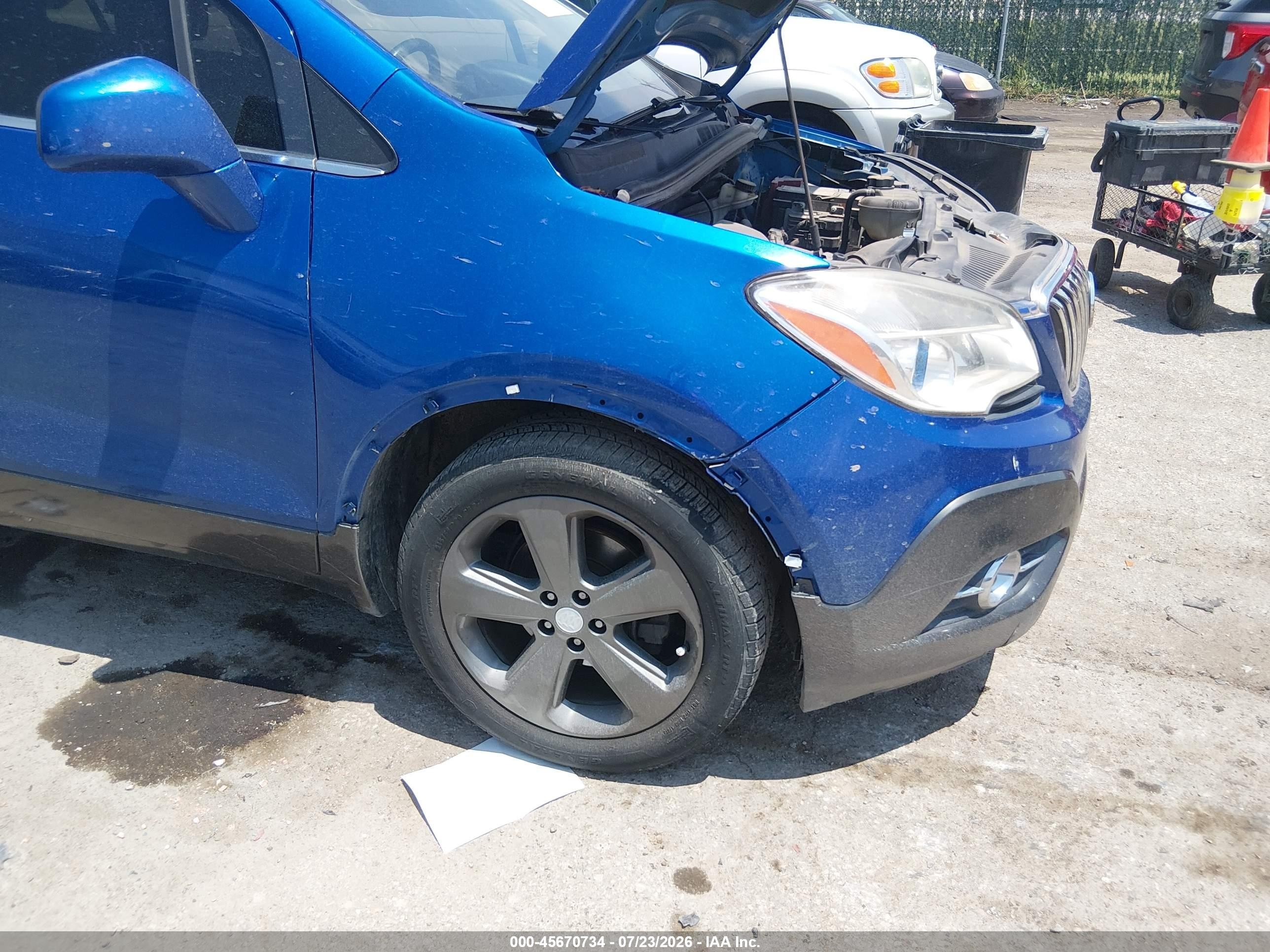 2013 Buick Encore Convenience Blue vin: KL4CJBSB0DB126318