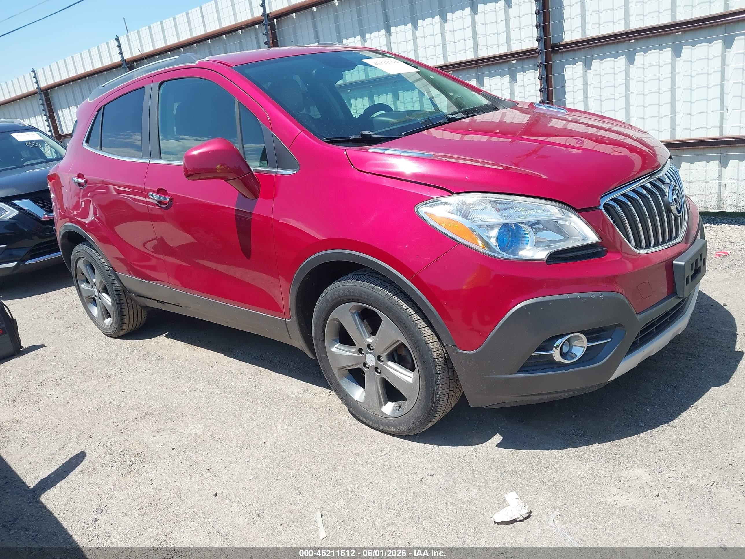 2013 Buick Encore Convenience Красный vin: KL4CJBSB0DB211711