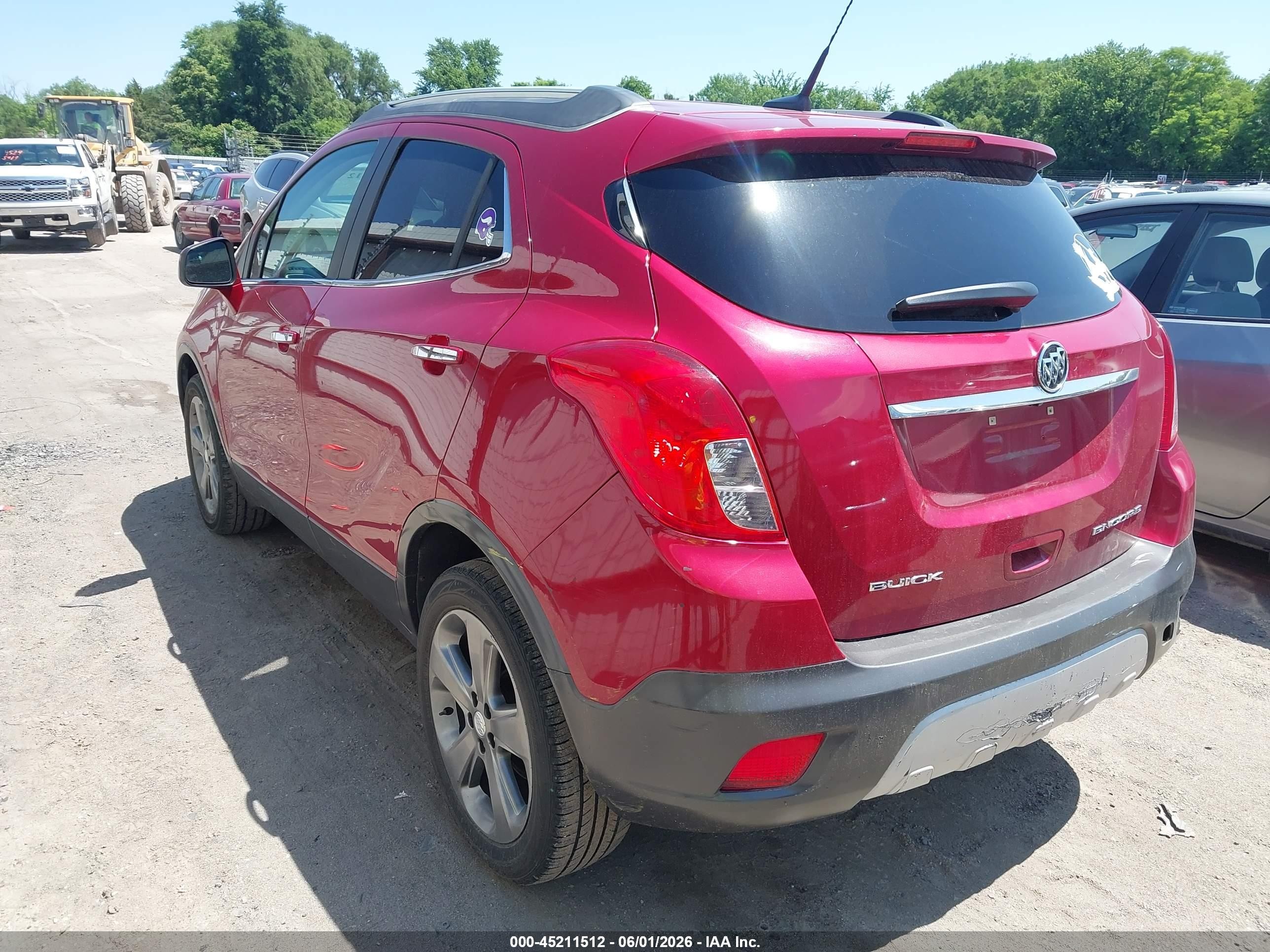 2013 Buick Encore Convenience Красный vin: KL4CJBSB0DB211711